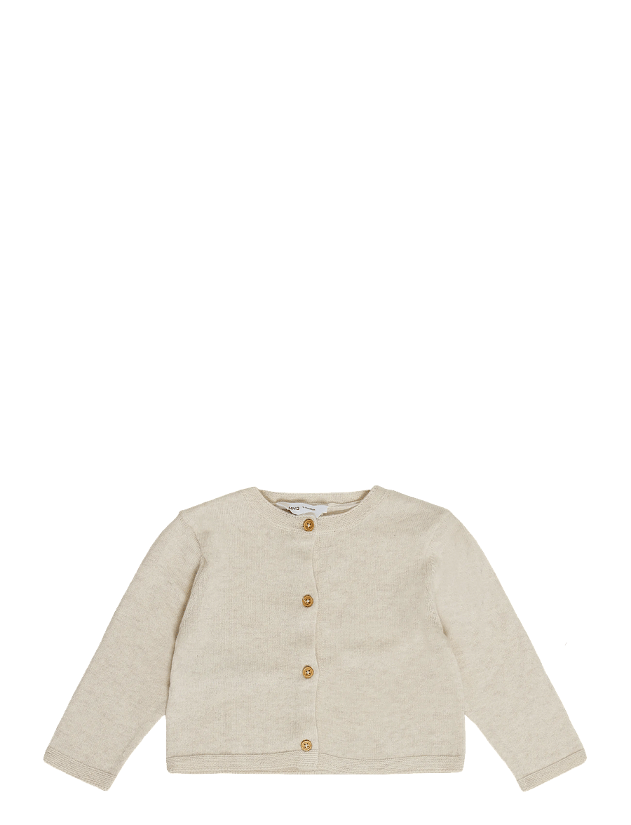 Mango - Long sleeves knit cardigan - tunna jackor - lt pastel brown - 0