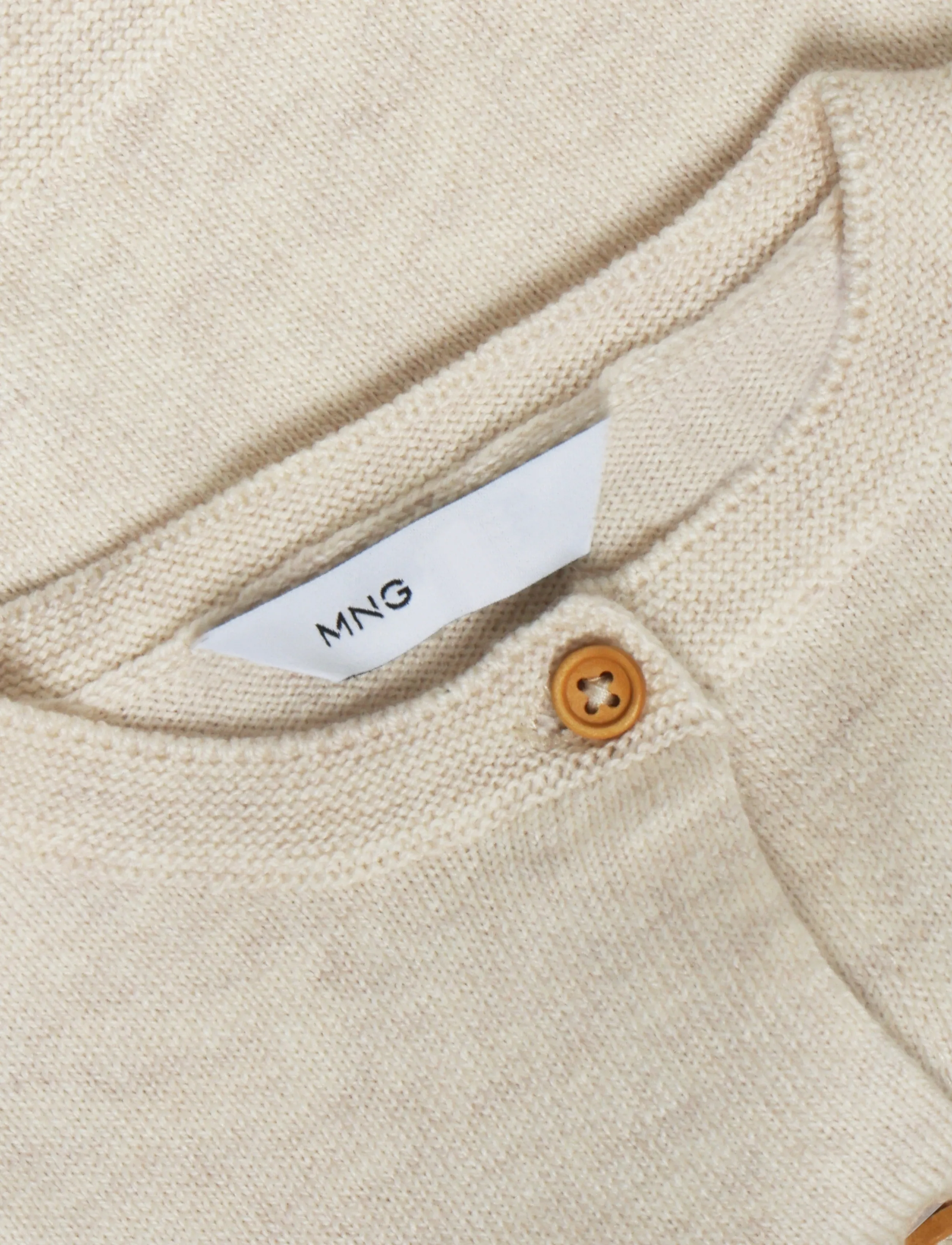 Mango - Long sleeves knit cardigan - tunna jackor - lt pastel brown - 2