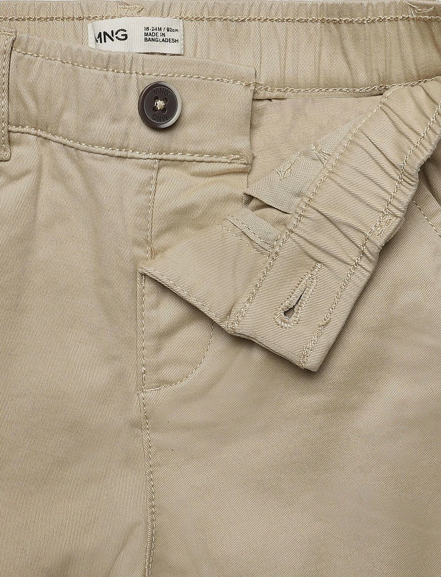 Mango - Cotton chinos - chinos - lt pastel brown - 3