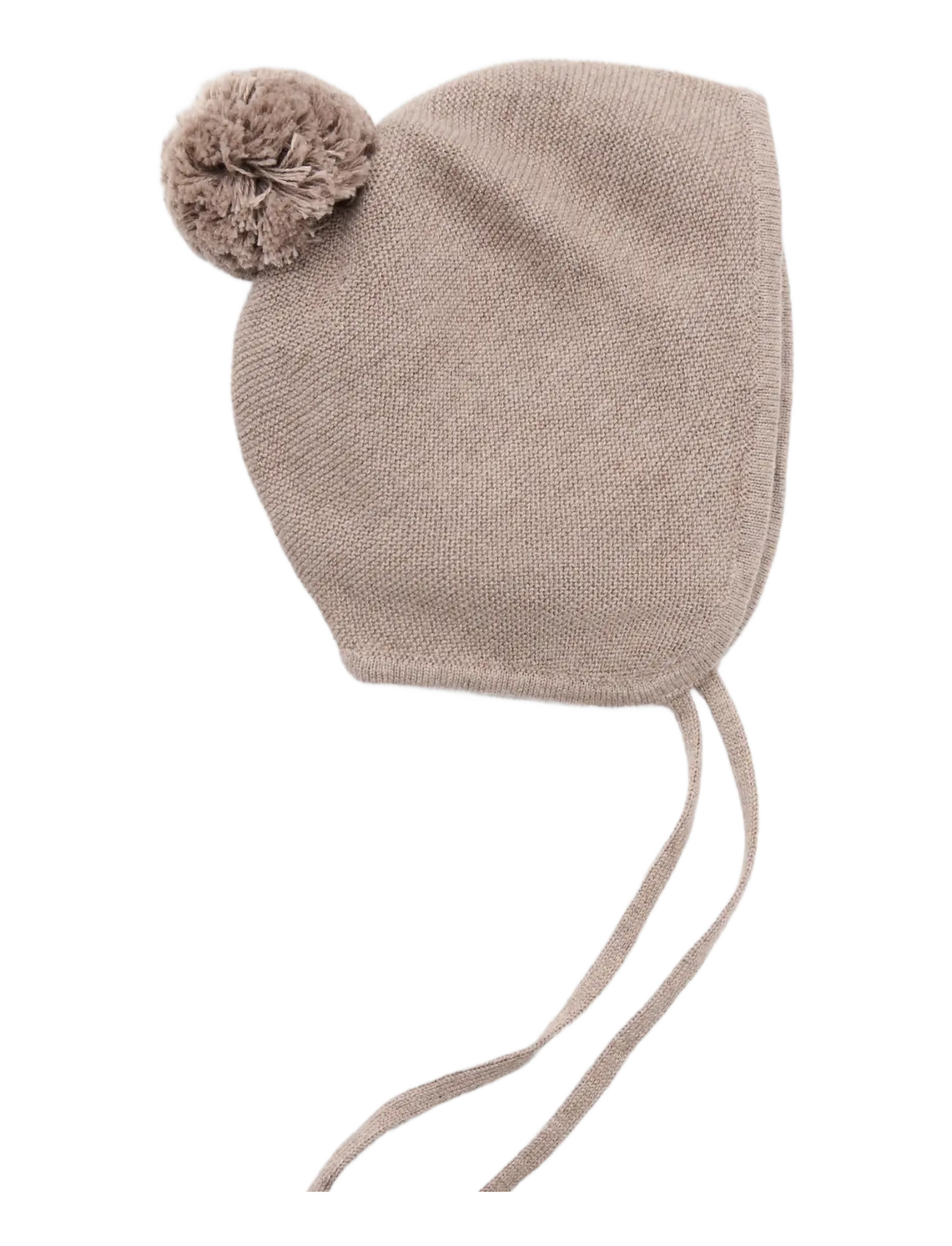 Mango Knitted bonnet with pompom - Vinteraccessoarer - MEDIUM BROWN / brown