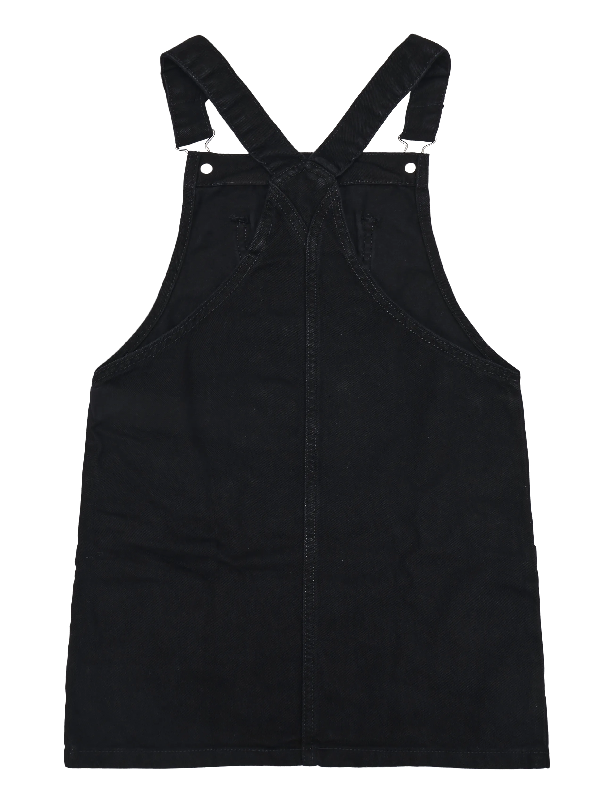 Mango - Pocket denim pinafore dress - open grey - 1