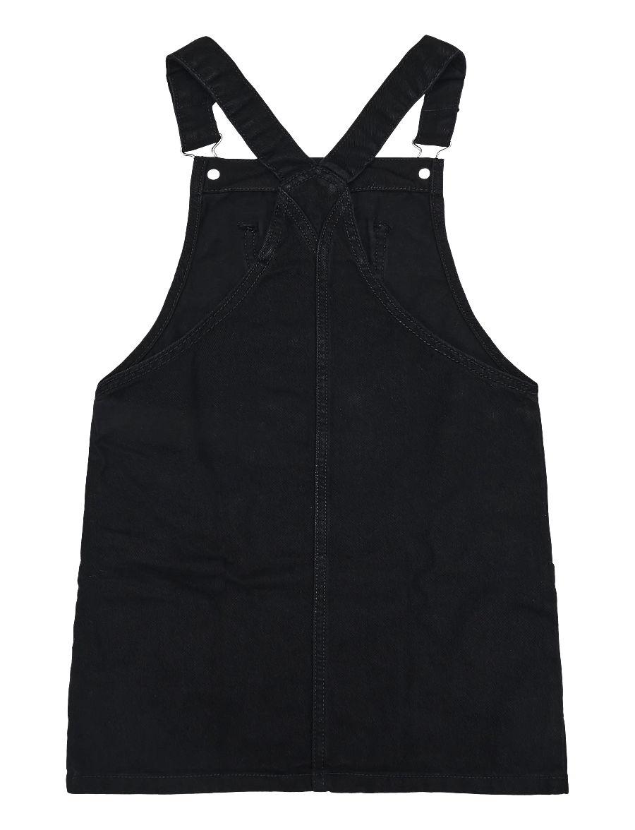Mango - Pocket denim pinafore dress - Ærmeløse hverdagskjoler - open grey - 1