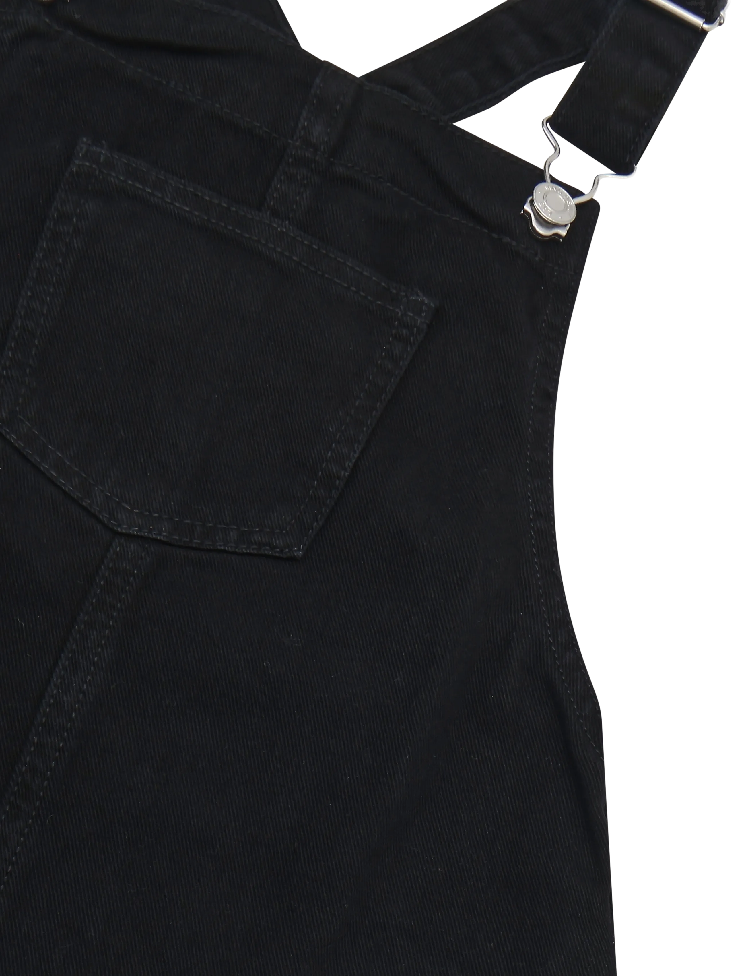 Mango - Pocket denim pinafore dress - open grey - 3