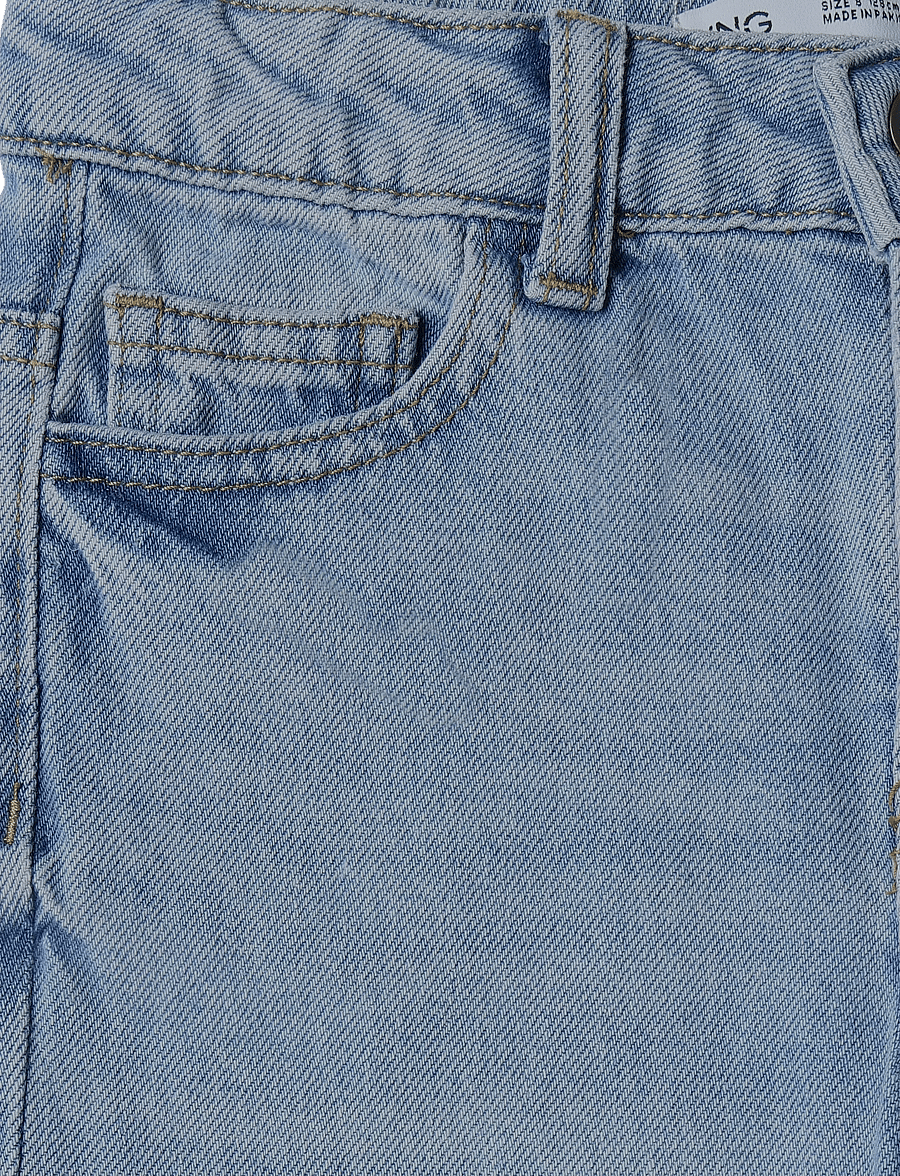 Mango - Regular fit jeans with rolled-up hem - regular jeans - open blue - 2