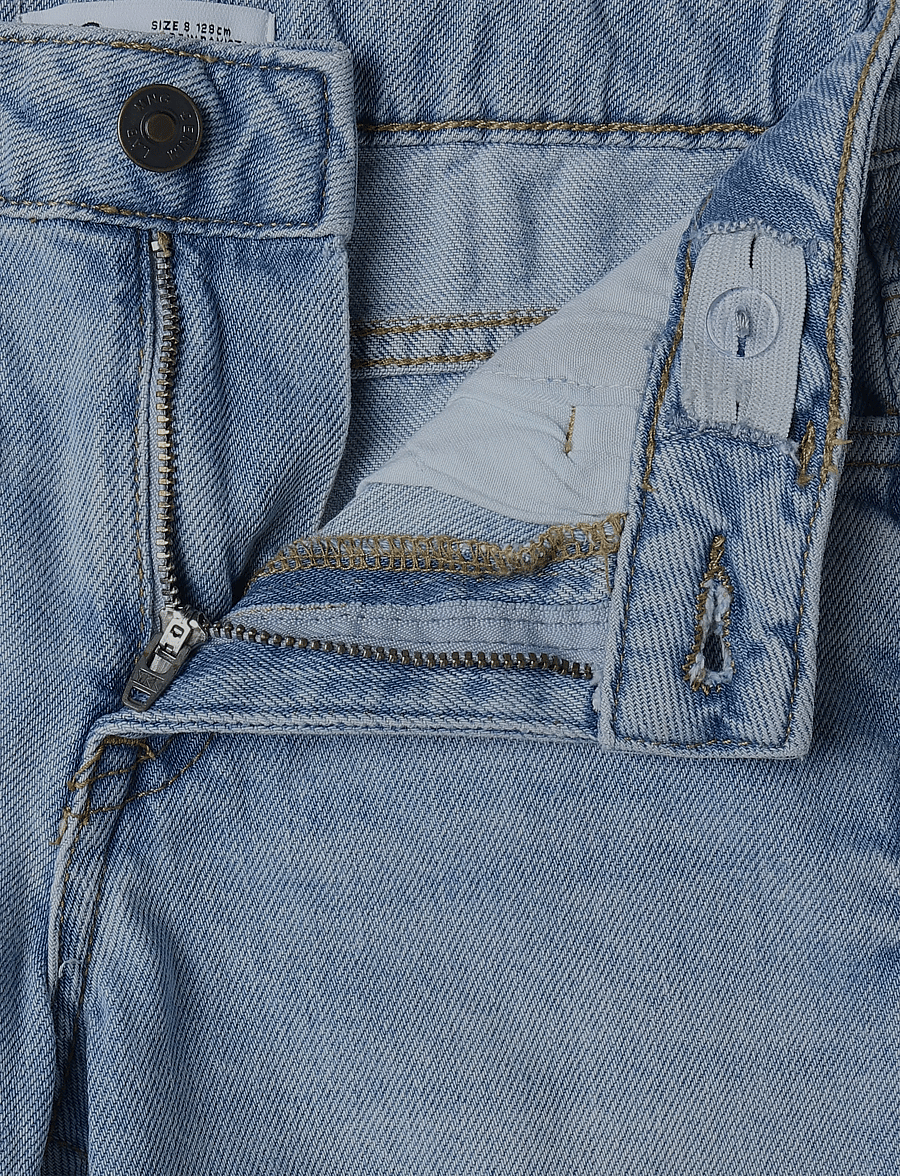 Mango - Regular fit jeans with rolled-up hem - regular jeans - open blue - 3