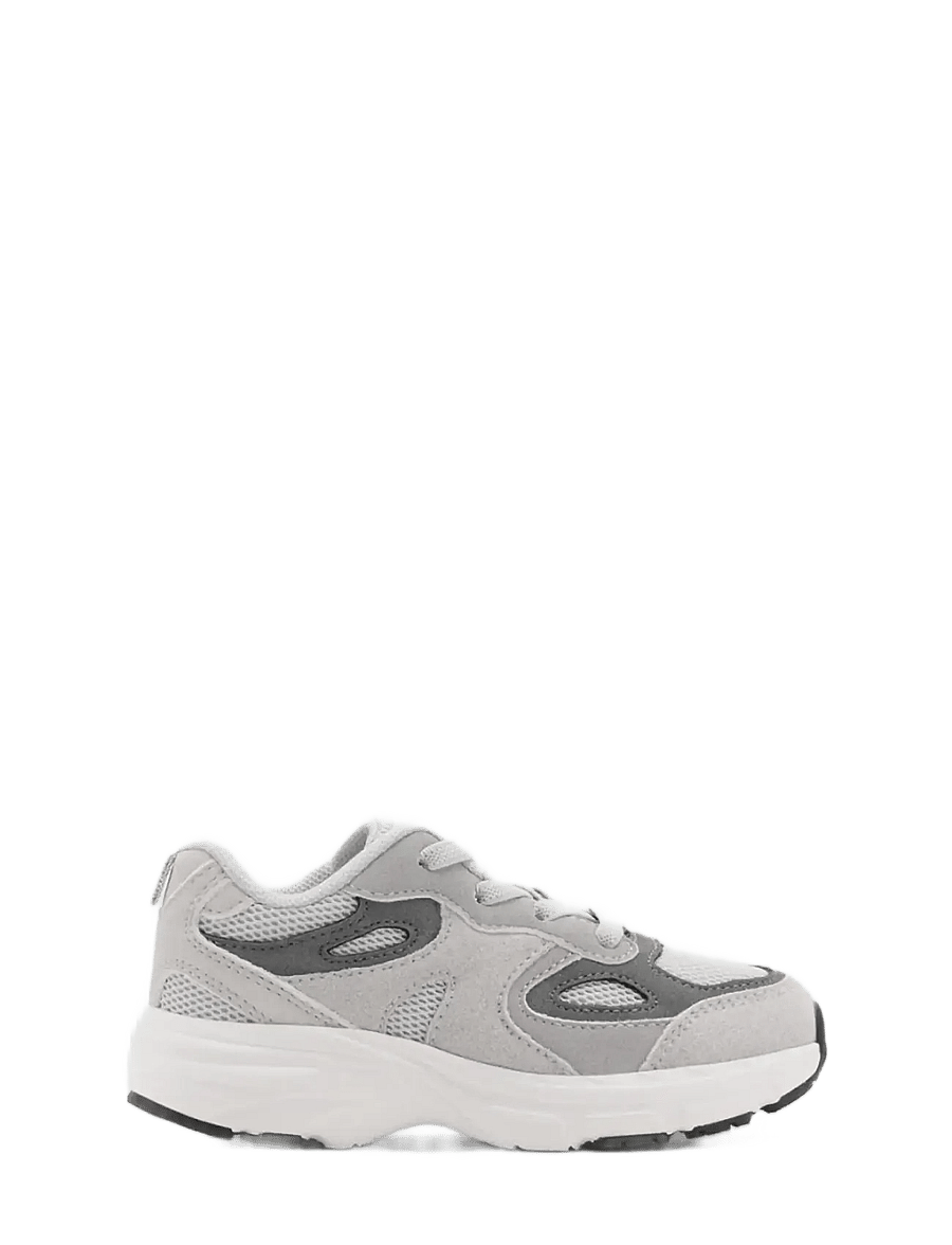 Mango - Mixed trainers with elastic lace - løpesko - grey - 0