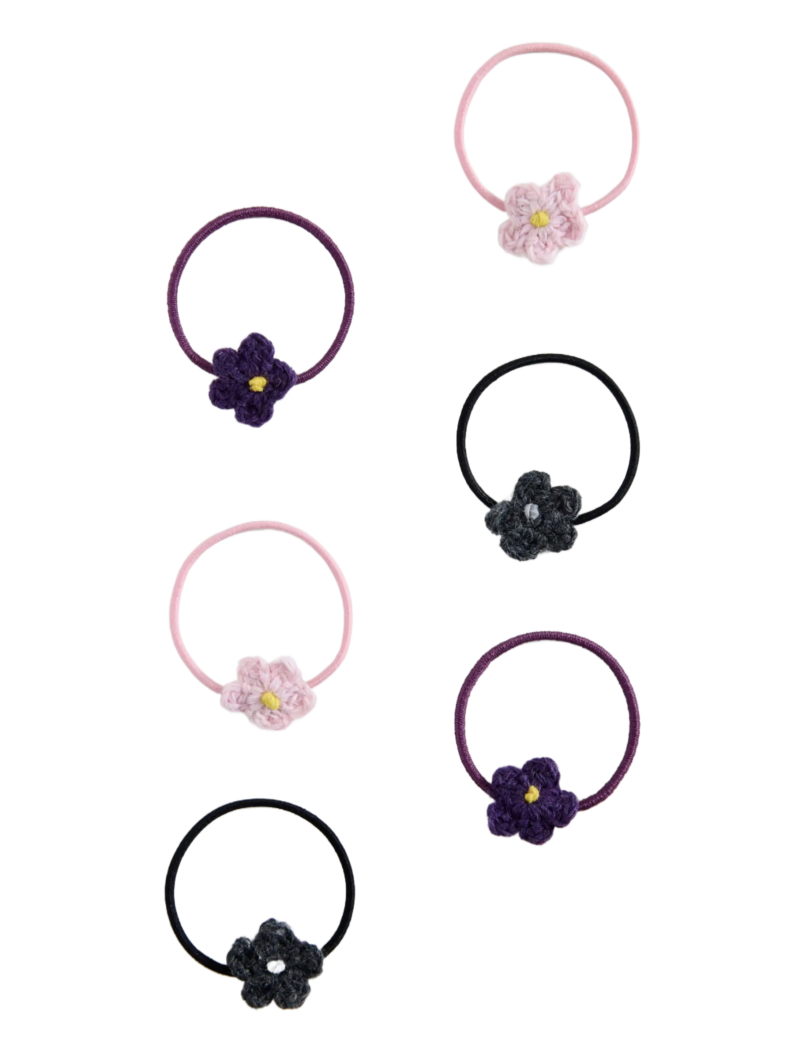Mango Pack 6 Hair Ties, One Size, Grey, Hårtilbehør > Scrunchies & Hair Ties, Børn