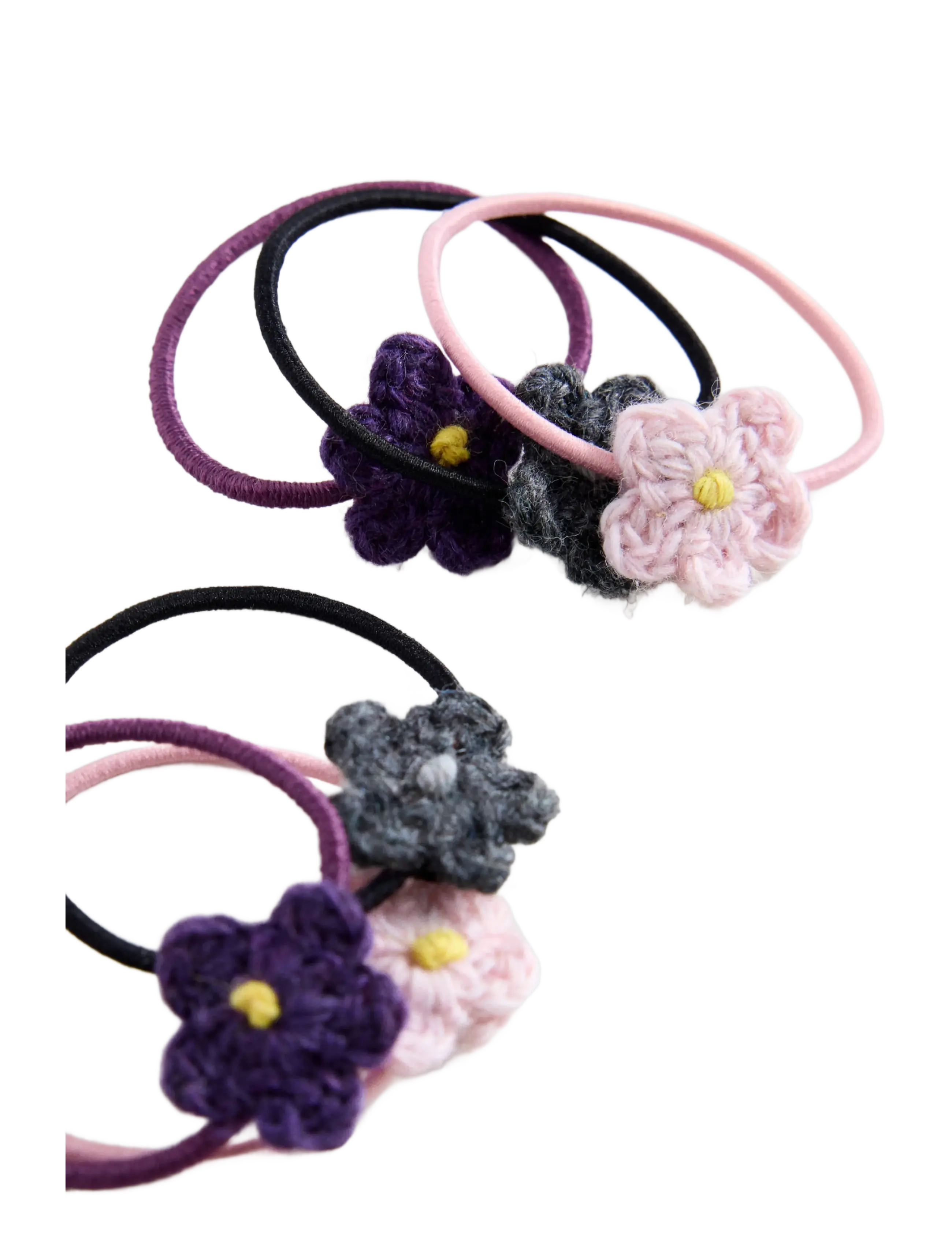 Mango - Pack 6 hair ties - grey - 1