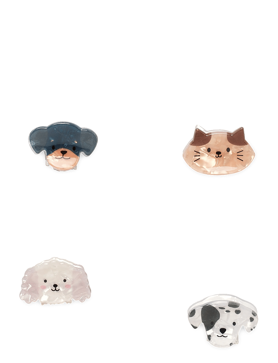 Mango - Pack of 4 animal hair clips - hårklämmor - lt pastel brown - 0