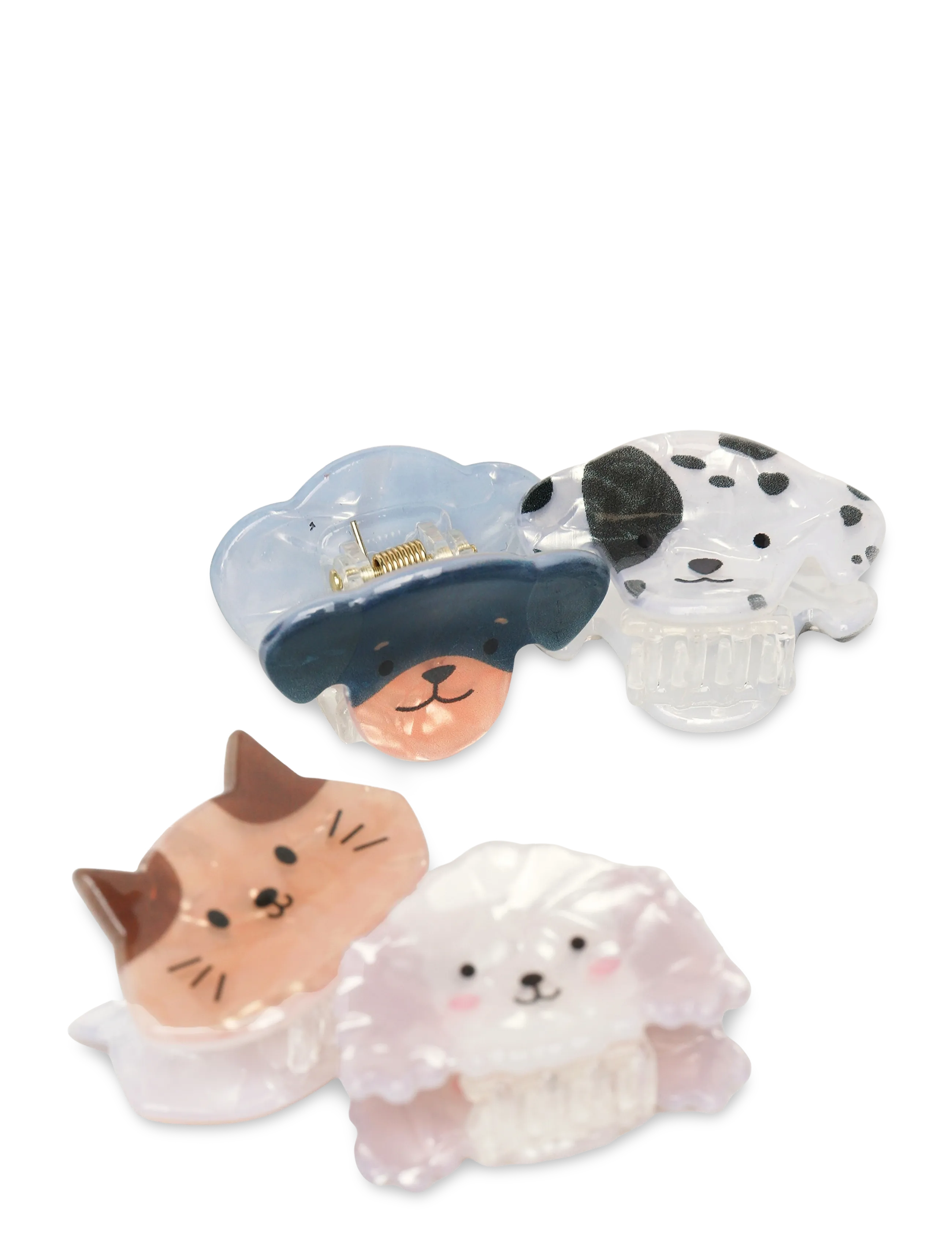 Mango - Pack of 4 animal hair clips - hårklämmor - lt pastel brown - 1