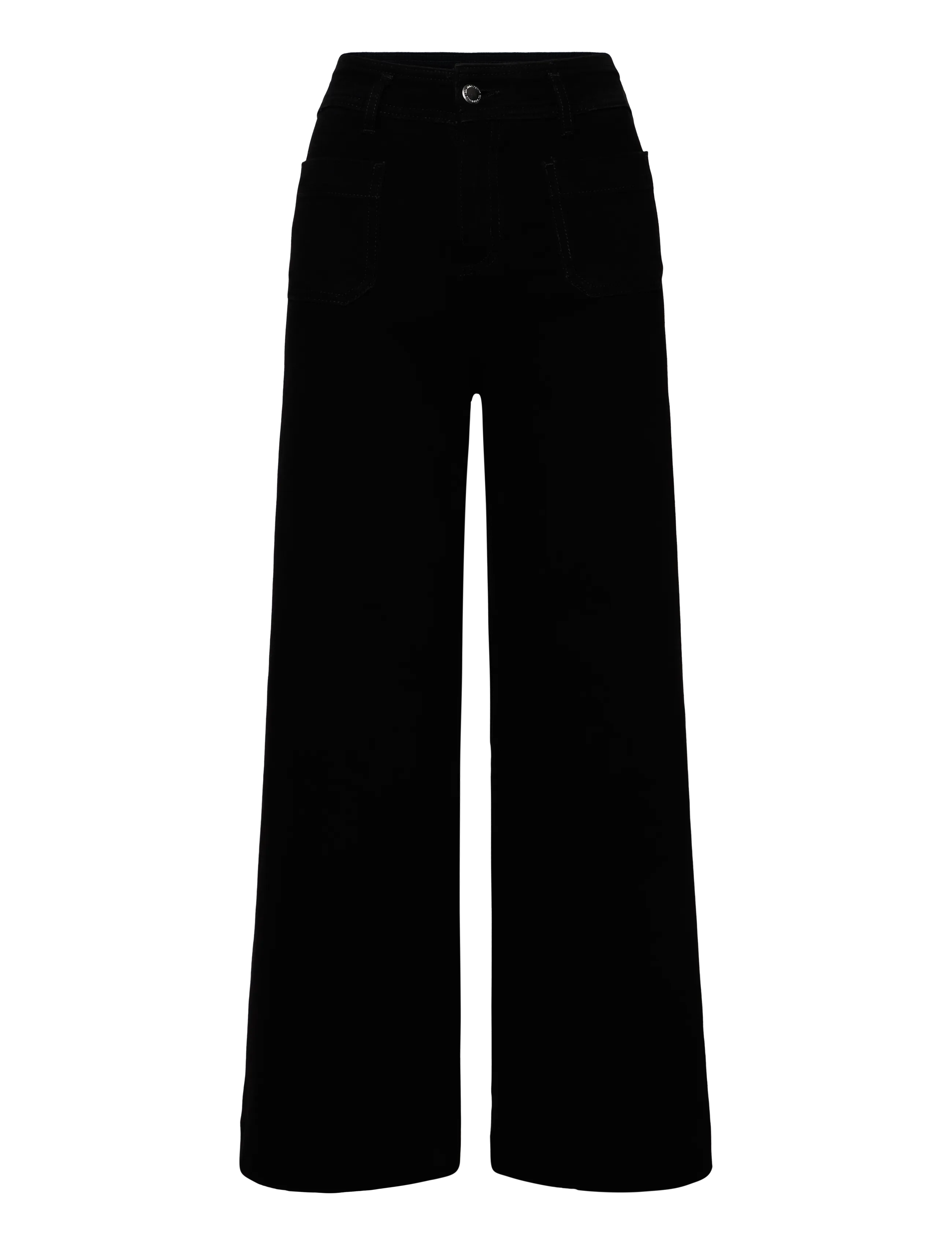 Mango - Wide-leg patch pocket jeans - vida jeans - open grey - 1