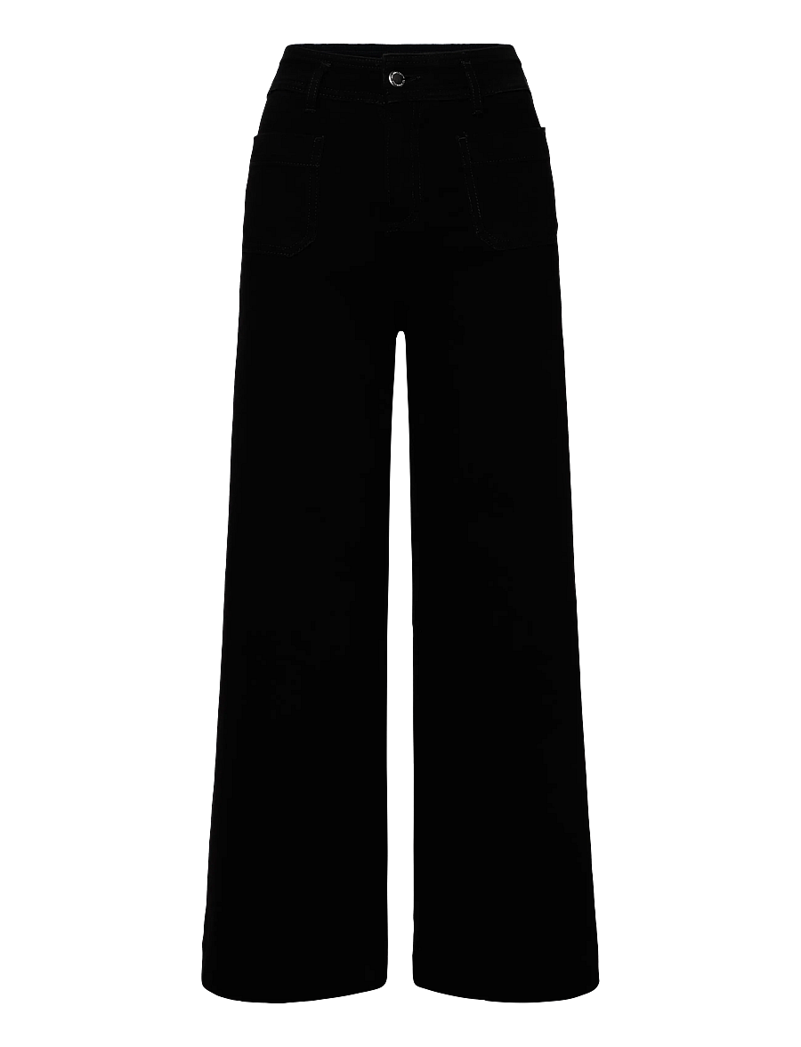 Mango - Wide-leg patch pocket jeans - vida jeans - open grey - 1