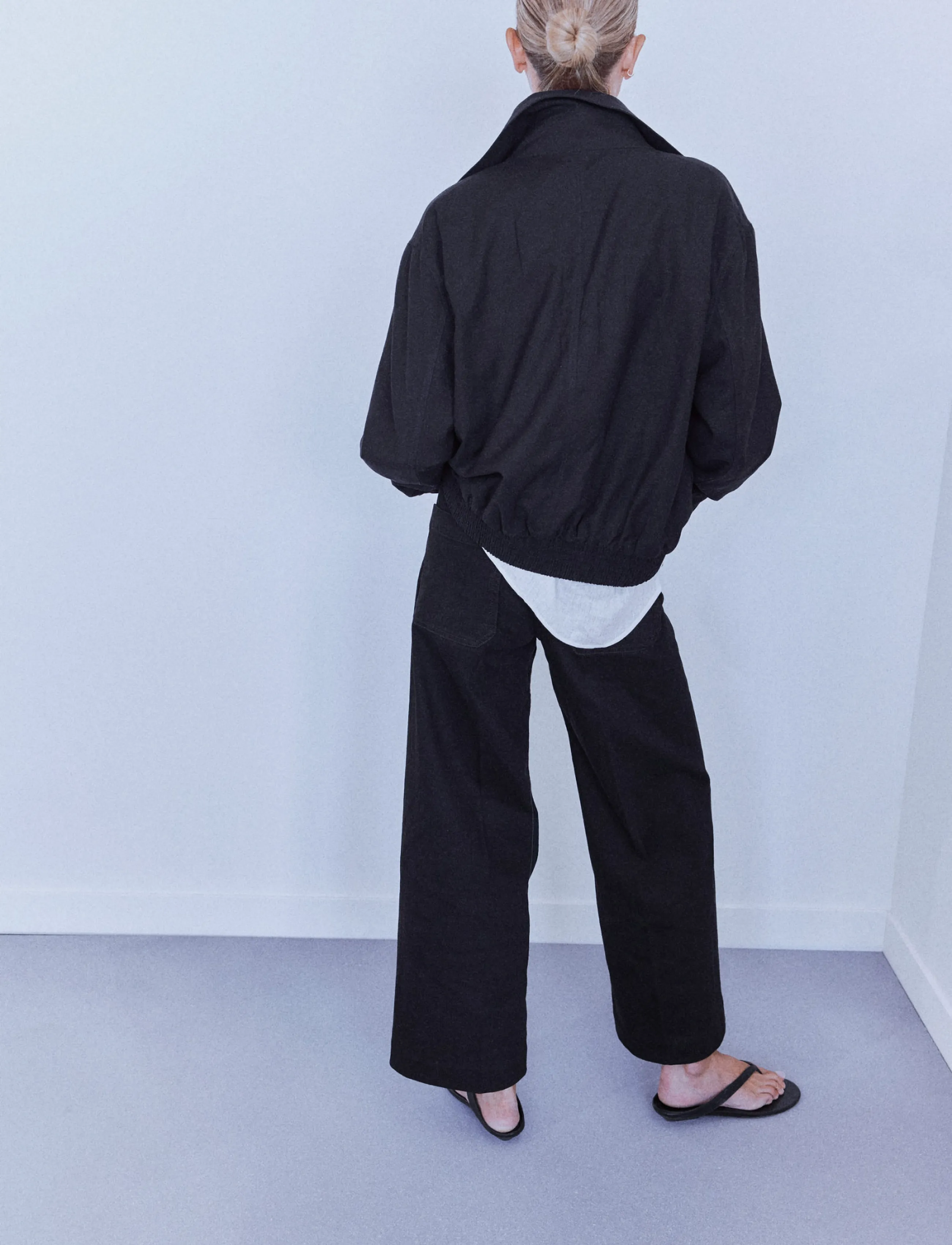 Mango - High-waisted wideleg jeans - brede jeans - open grey - 2