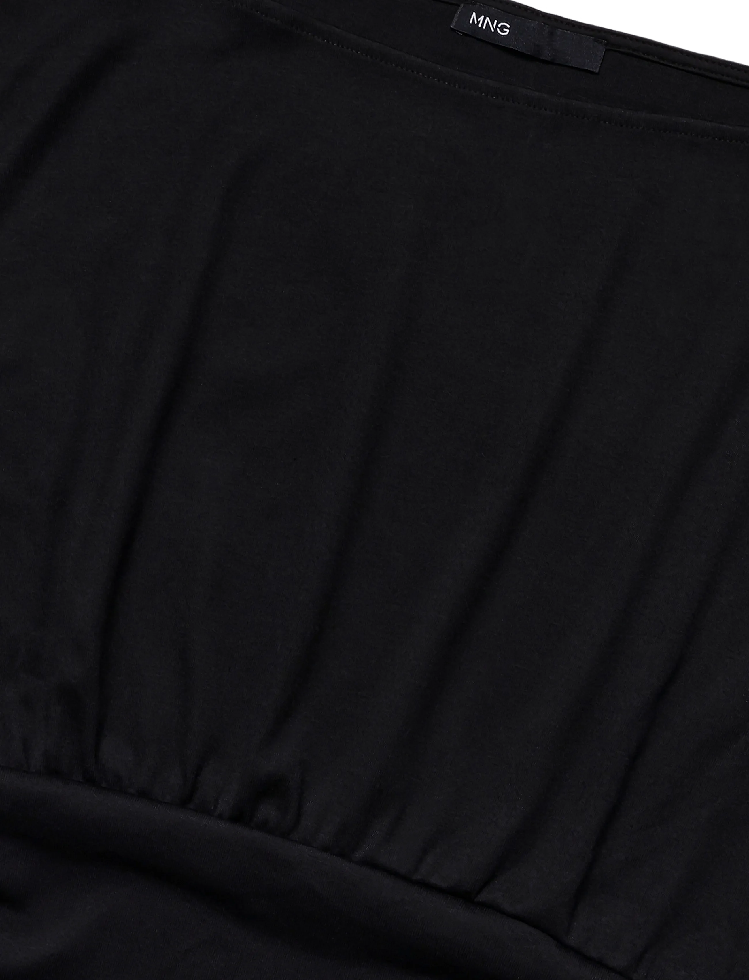 Mango - Ruched lace top - tanktops - black - 4