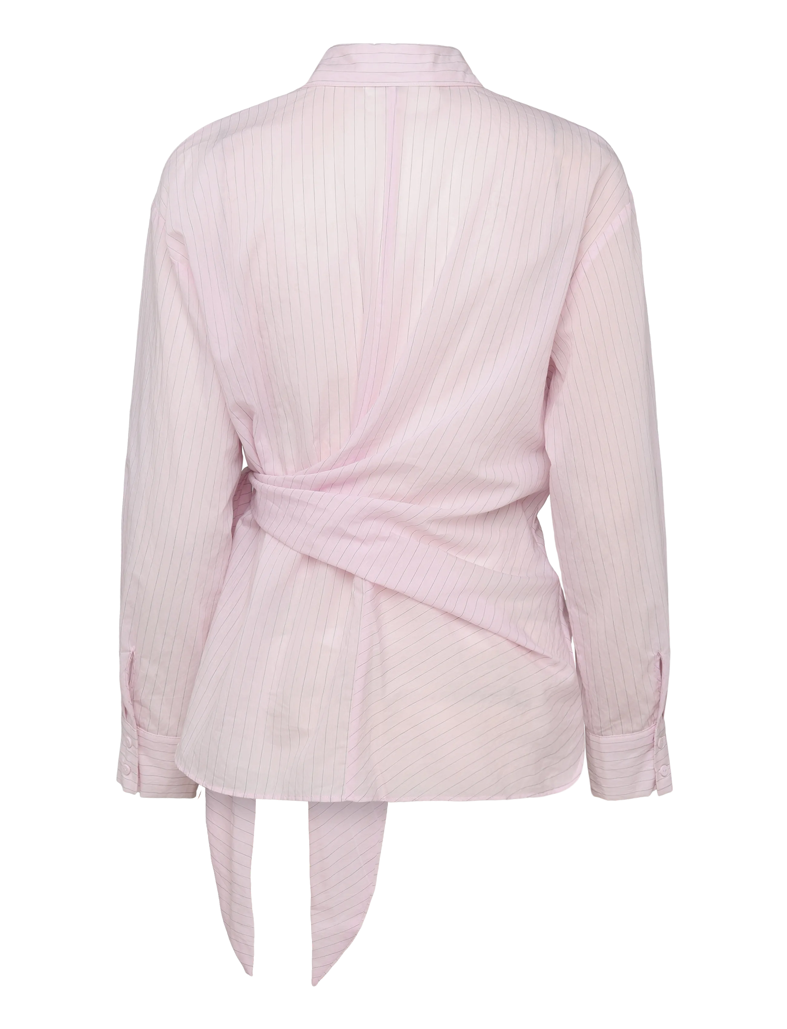 Mango - Striped blouse with bow detail - langærmede skjorter - pink - 2