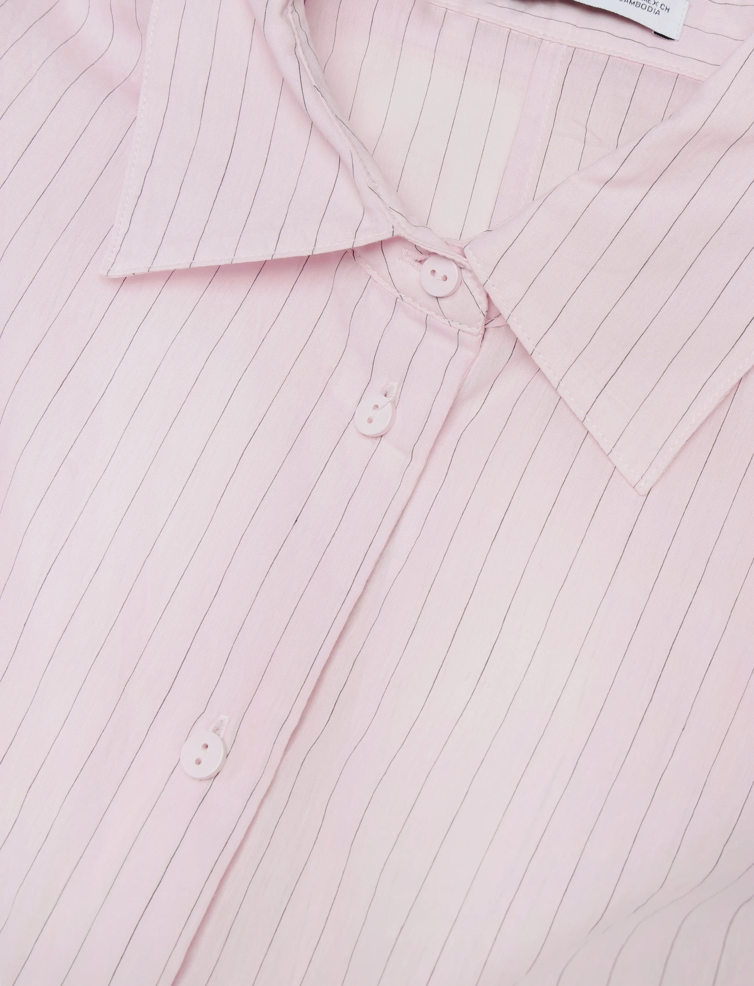 Mango - Striped blouse with bow detail - langærmede skjorter - pink - 4