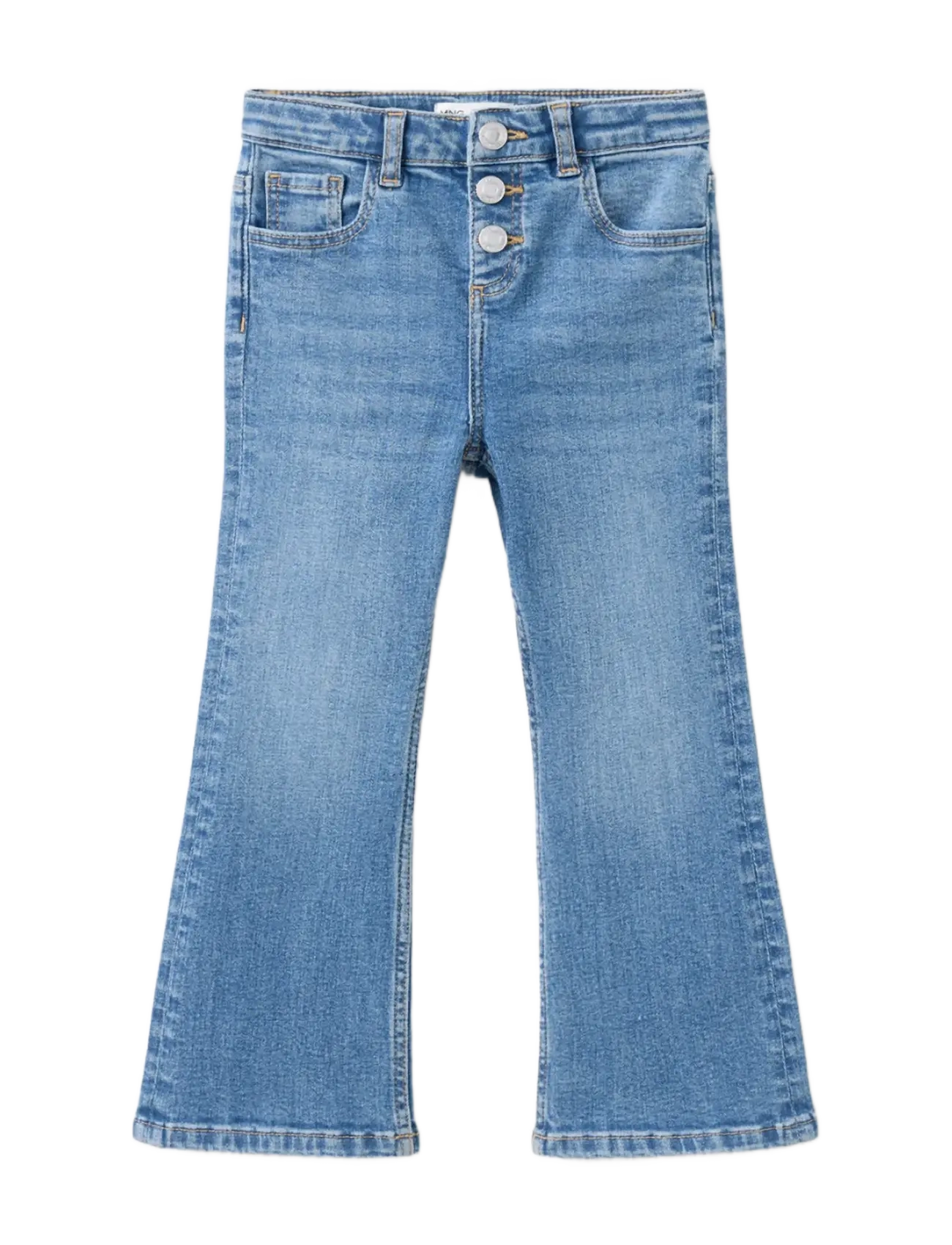 Mango Triple-button flared jeans - Kläder - OPEN BLUE / blue