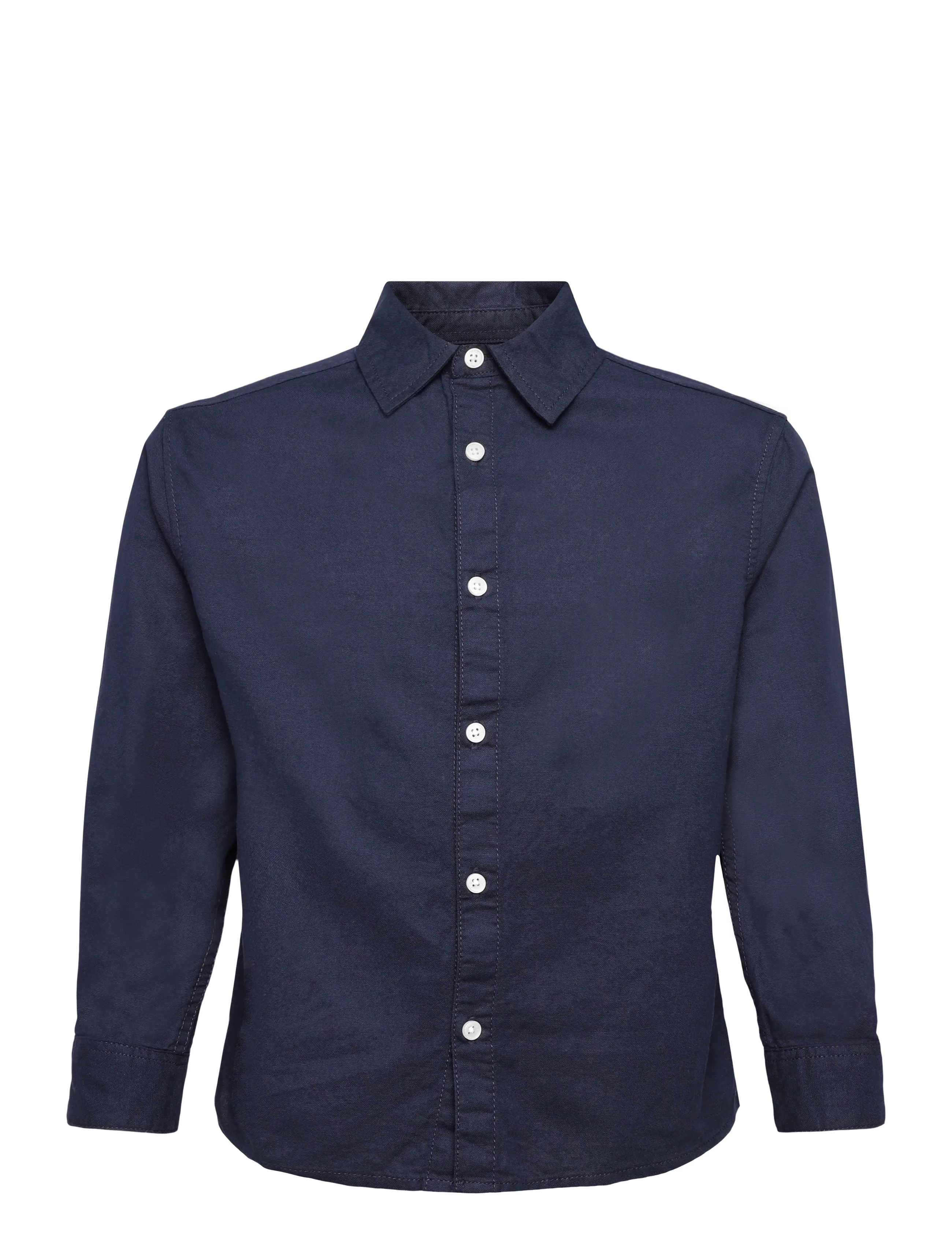 Mango Cotton piqué shirt - Overdele - NAVY / navy