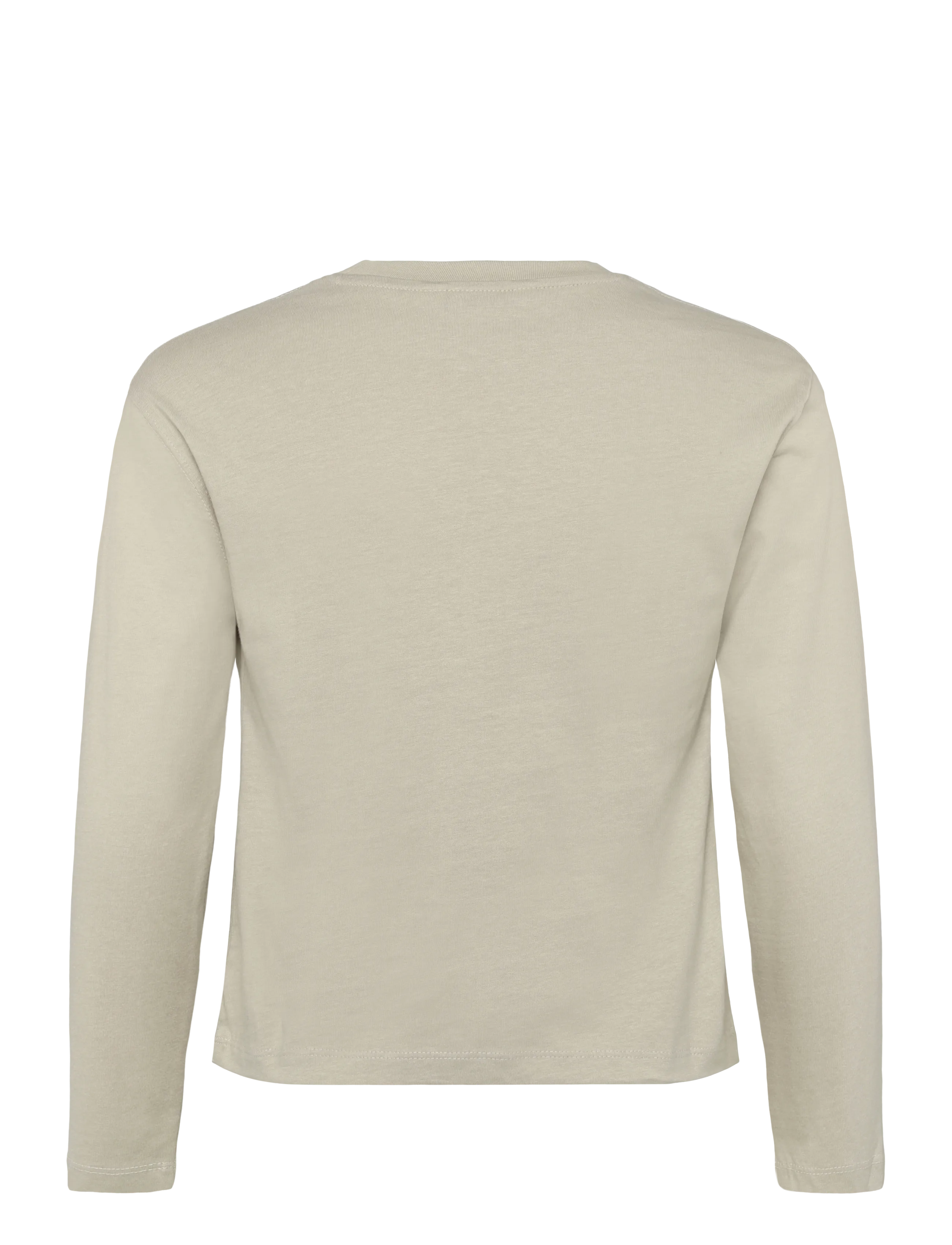 Mango - Loose fit cotton T-shirt - långärmade t-shirts - lt pastel brown - 1