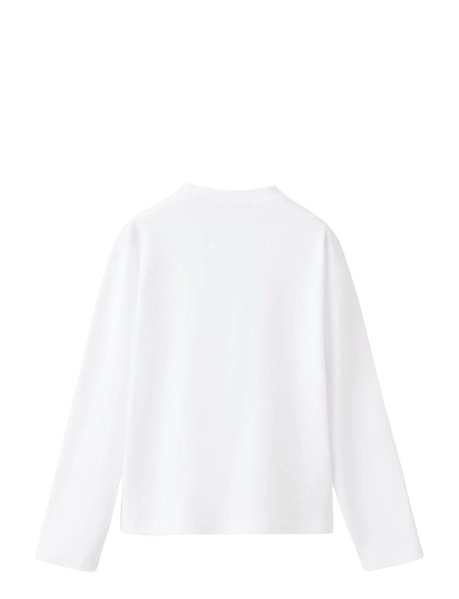 Mango - Loose-fit cotton T-shirt - white - 1