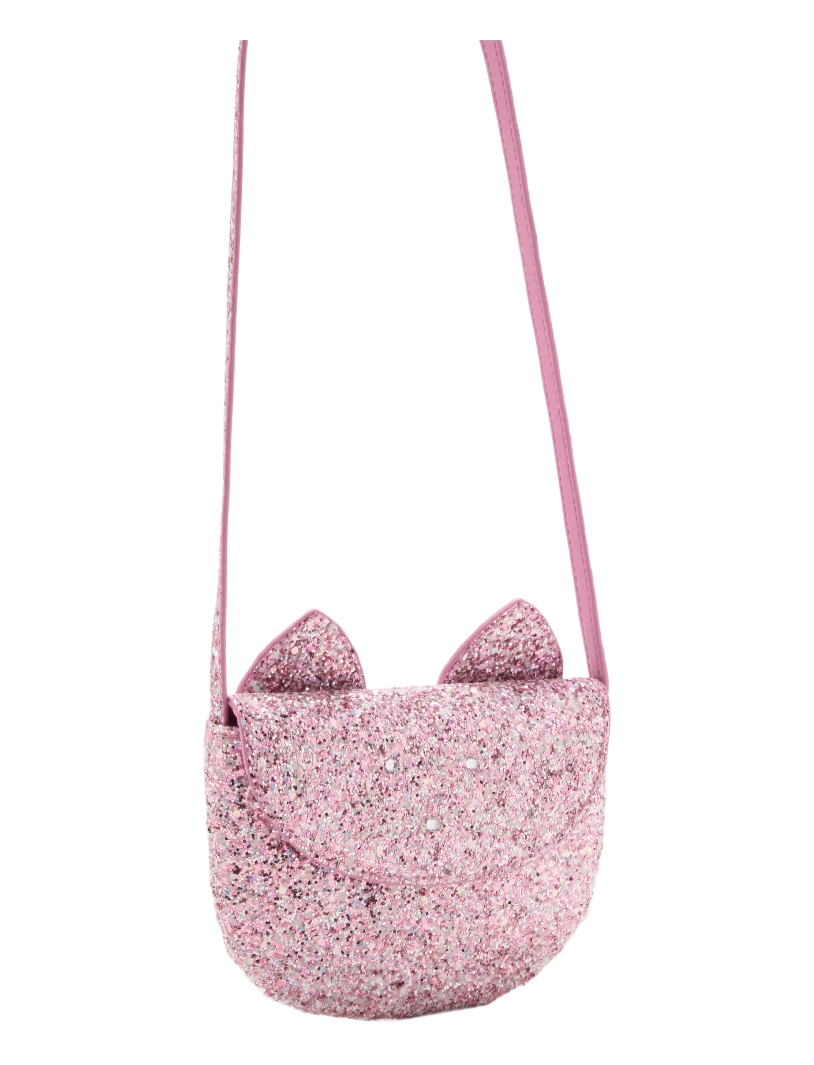 Mango - Glitter cat purse - axelremsväskor - lt-pastel pink - 1