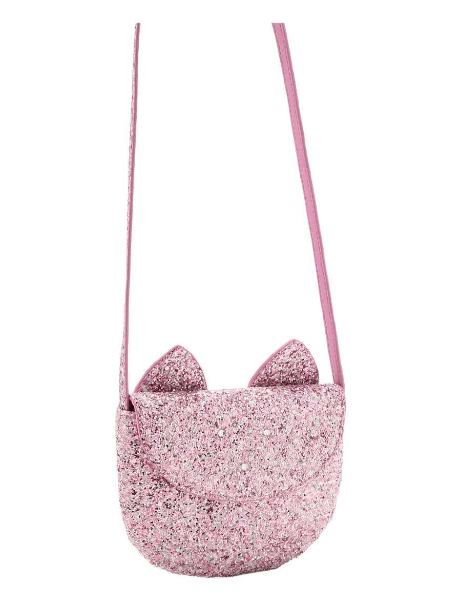 Mango - Glitter cat purse - axelremsväskor - lt-pastel pink - 1