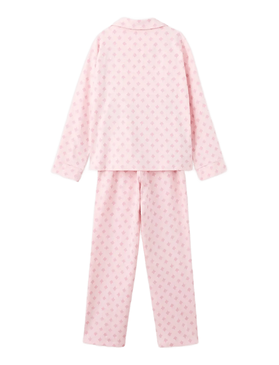 Mango - Floral-print pyjama set - pyjamassæt - pink - 1