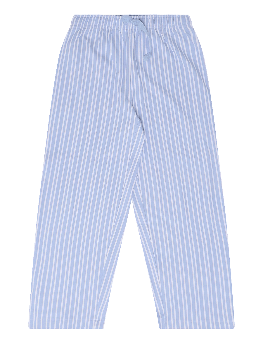 Mango - Full cotton striped pyjama set - pyjamassæt - lt-pastel blue - 2