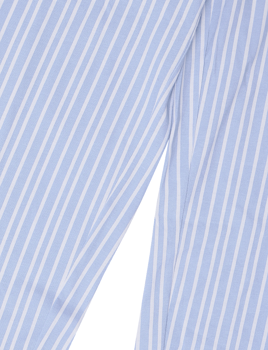 Mango - Full cotton striped pyjama set - pyjamassæt - lt-pastel blue - 5