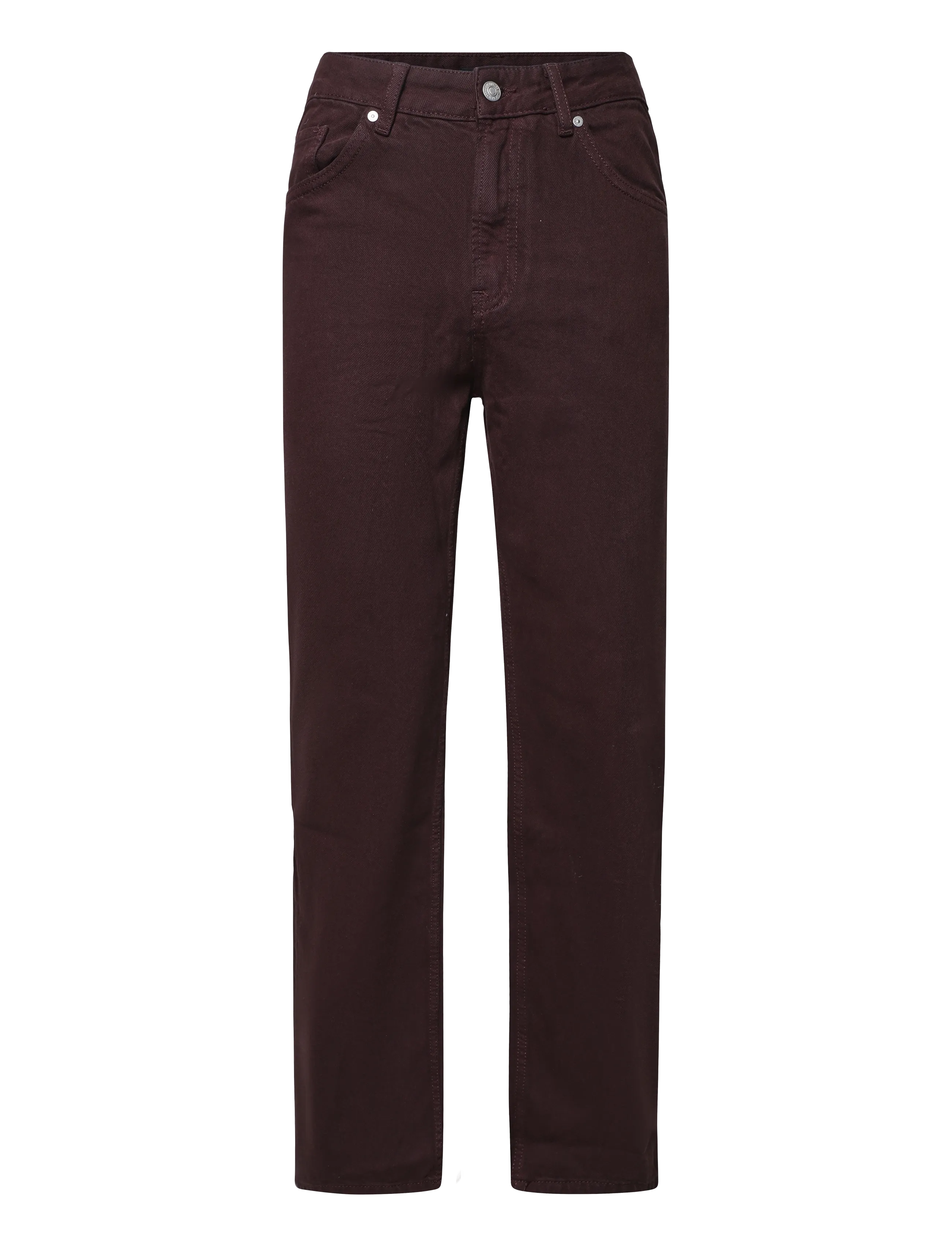 Mango - Miami medium-rise straight-fit jeans - raka jeans - dark red - 1