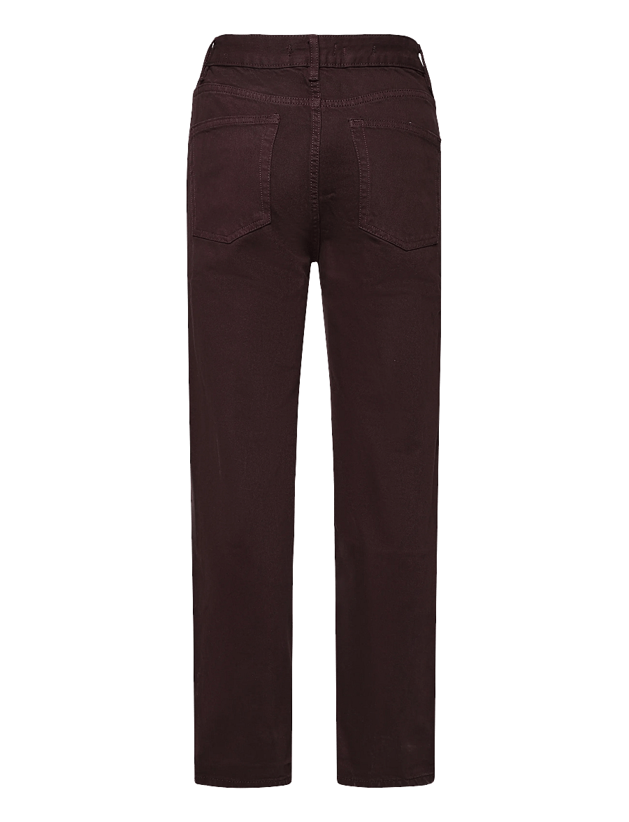 Mango - Miami medium-rise straight-fit jeans - raka jeans - dark red - 2