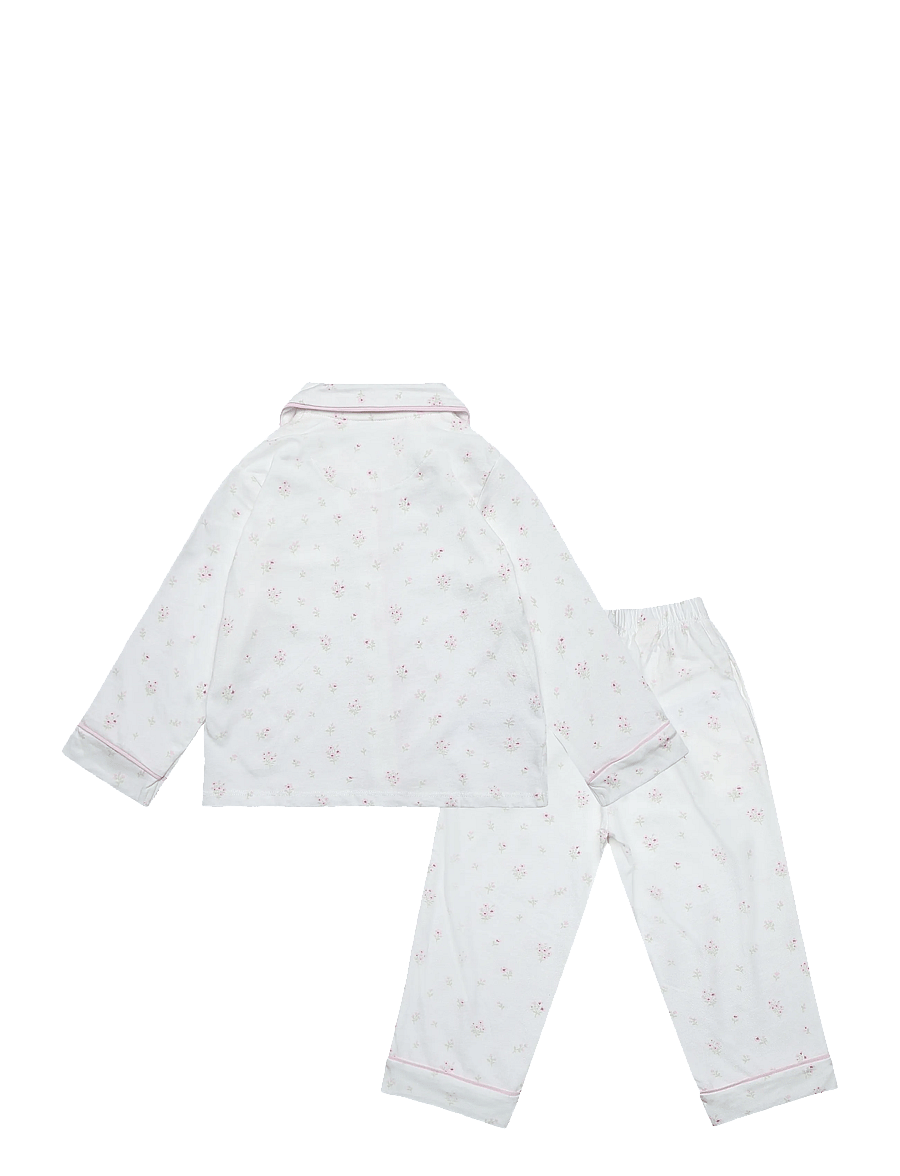 Mango - Floral-print pyjama set - pyjamassæt - natural white - 1