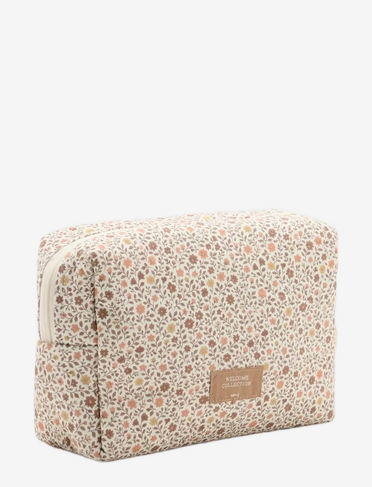 Mango Floral-Print Cosmetic Bag - Cream - ONE SIZE