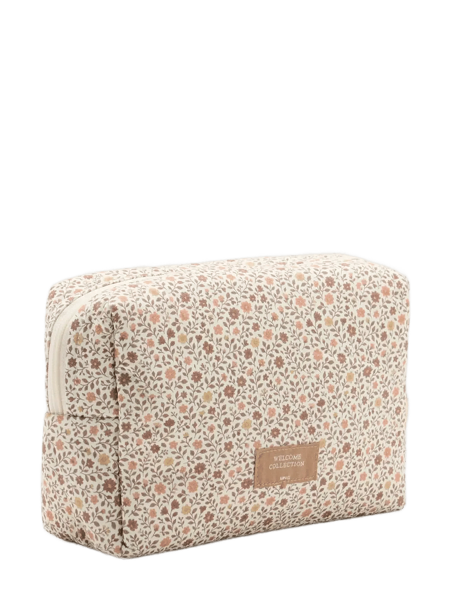 Mango - Floral-print cosmetic bag - bada - natural white - 0