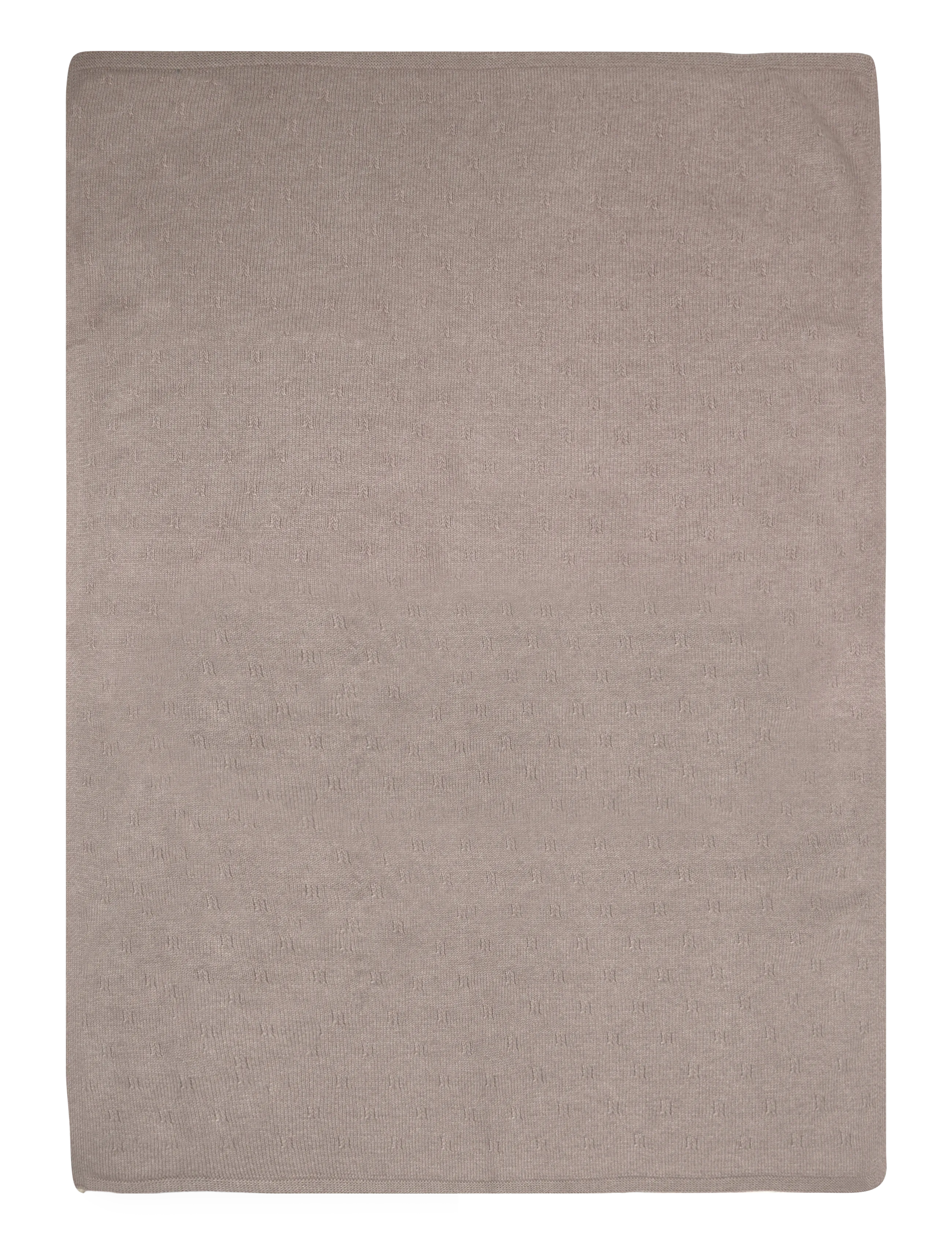 Mango - Knitted swaddle with openwork details - swaddles - medium brown - 1