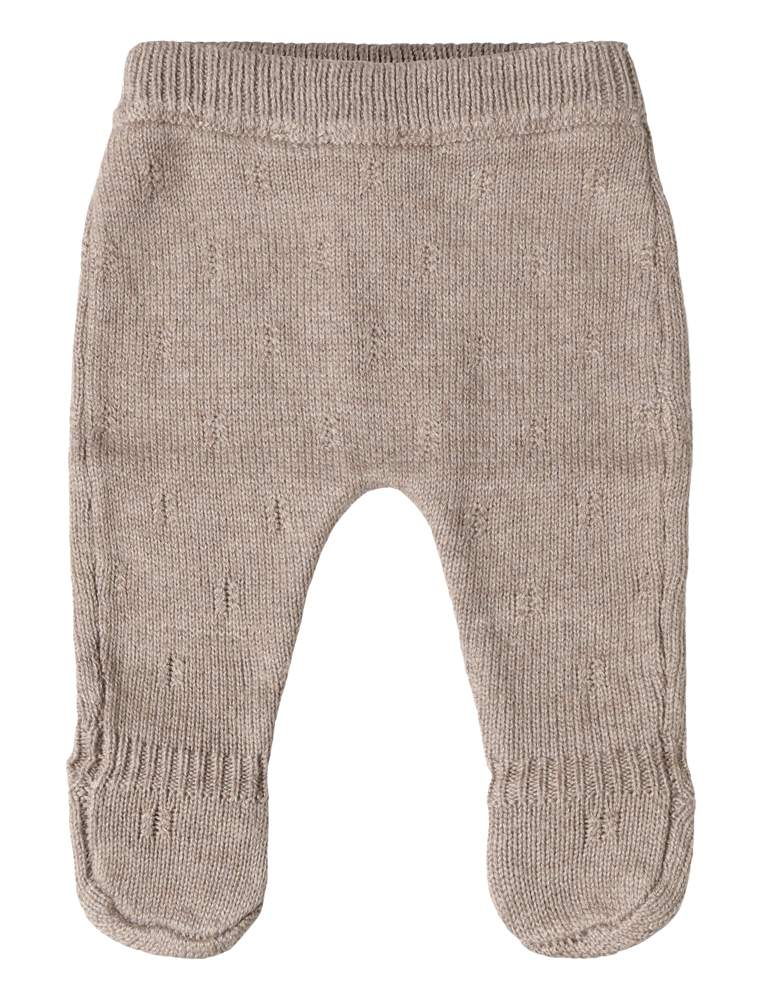 Mango Openwork knit leggings - Leggings - MEDIUM BROWN / brown