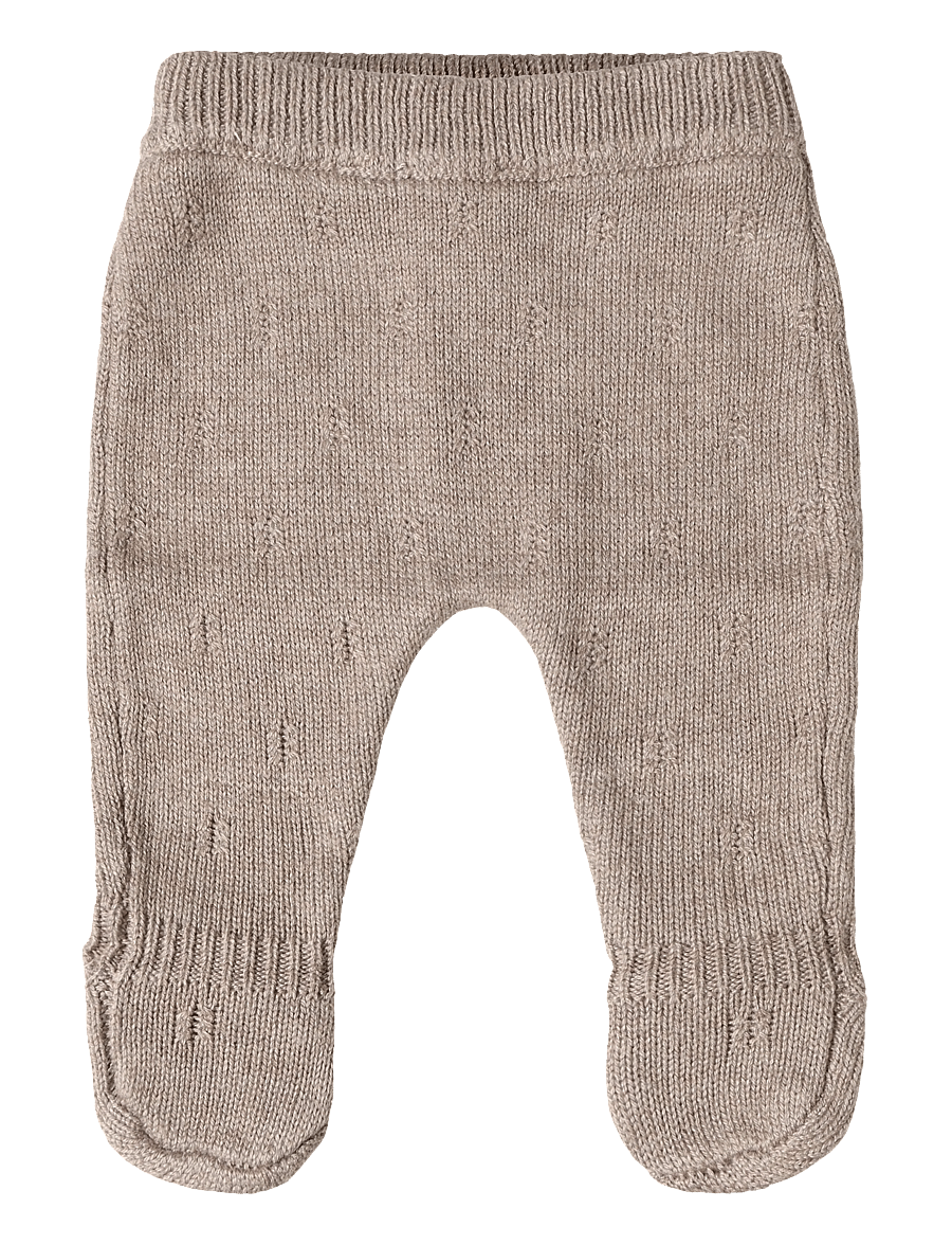 Mango - Openwork knit leggings - leggings - medium brown - 0