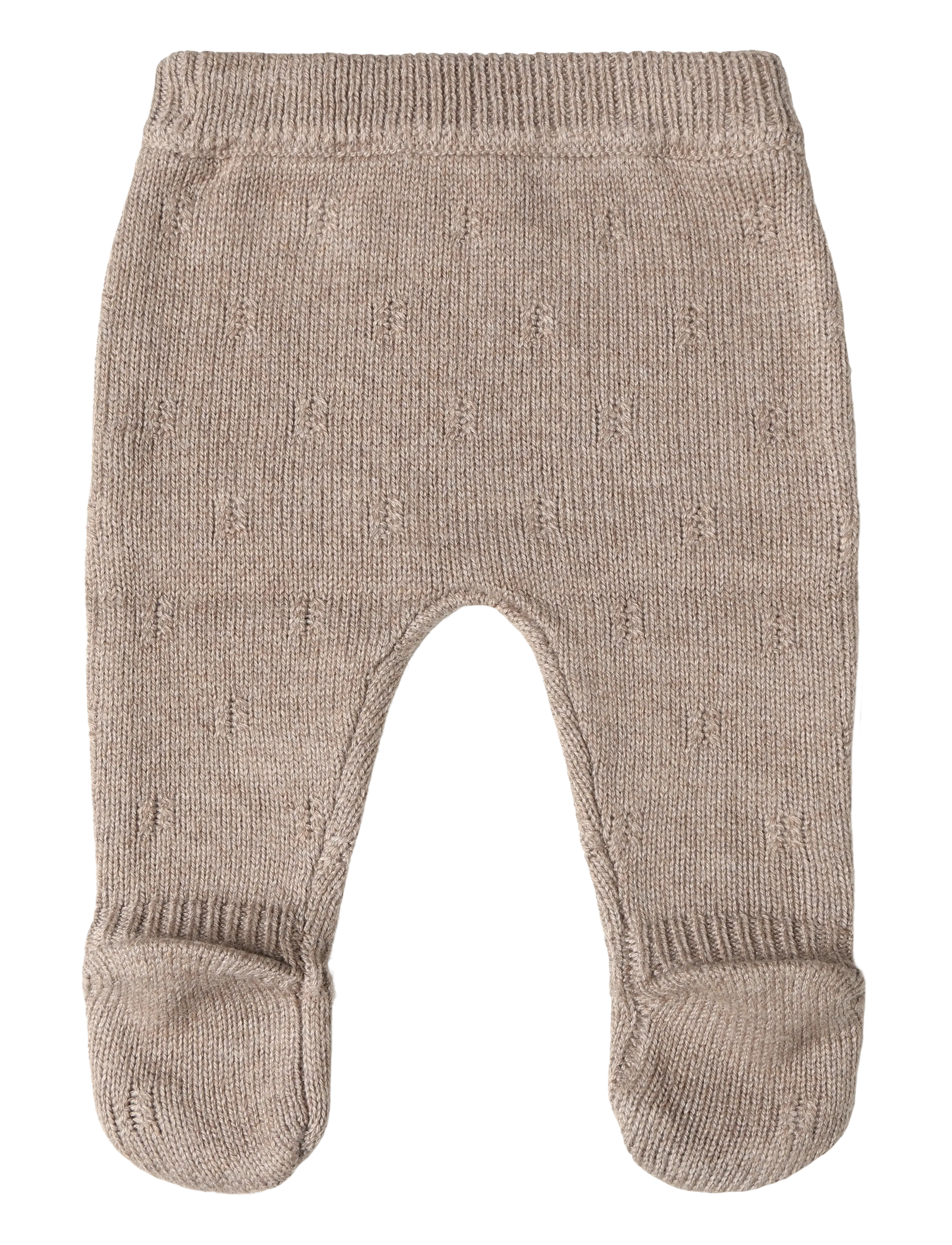Mango - Openwork knit leggings - leggings - medium brown - 1