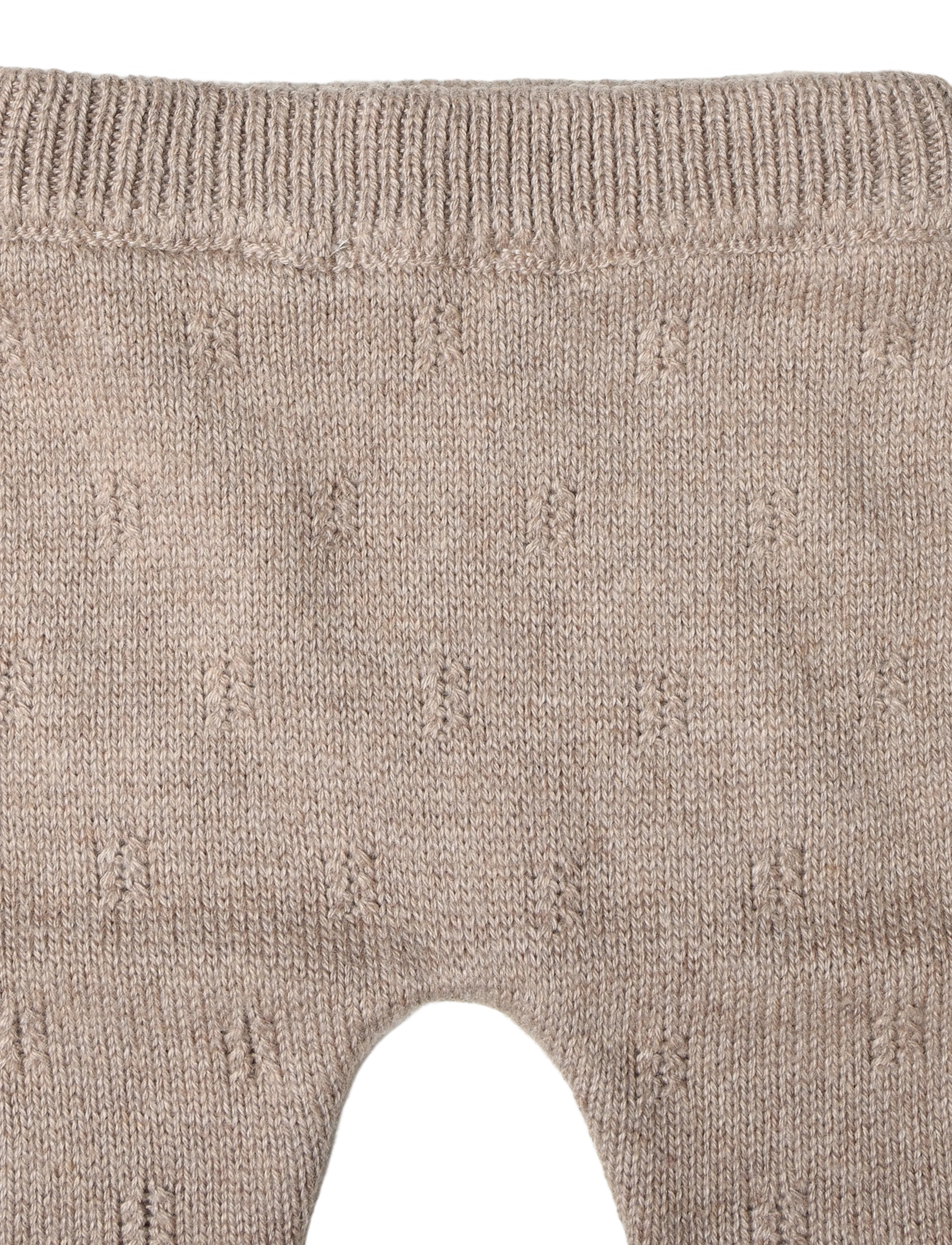 Mango - Openwork knit leggings - leggings - medium brown - 2