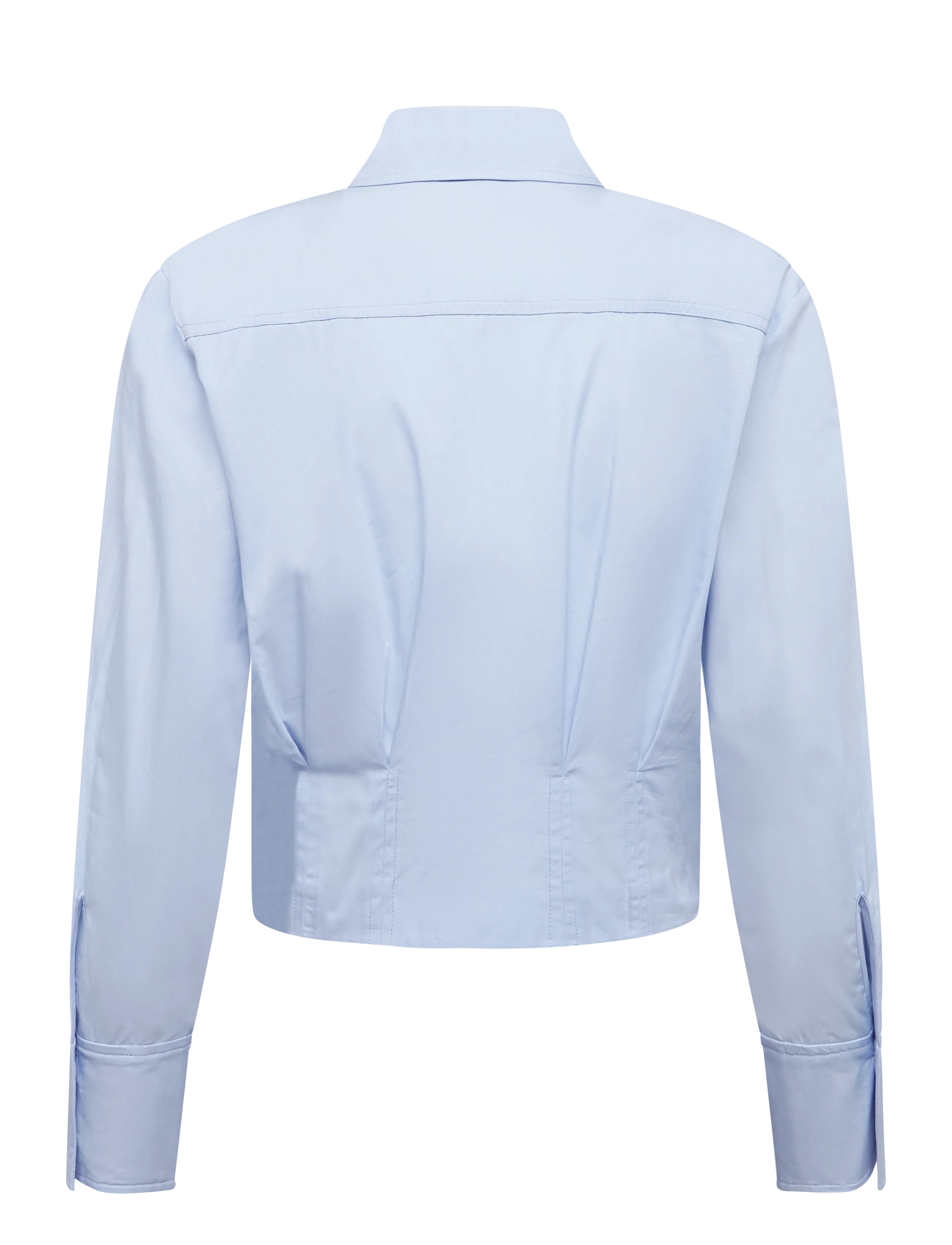 Mango - Crop top with darts - långärmade skjortor - lt-pastel blue - 2