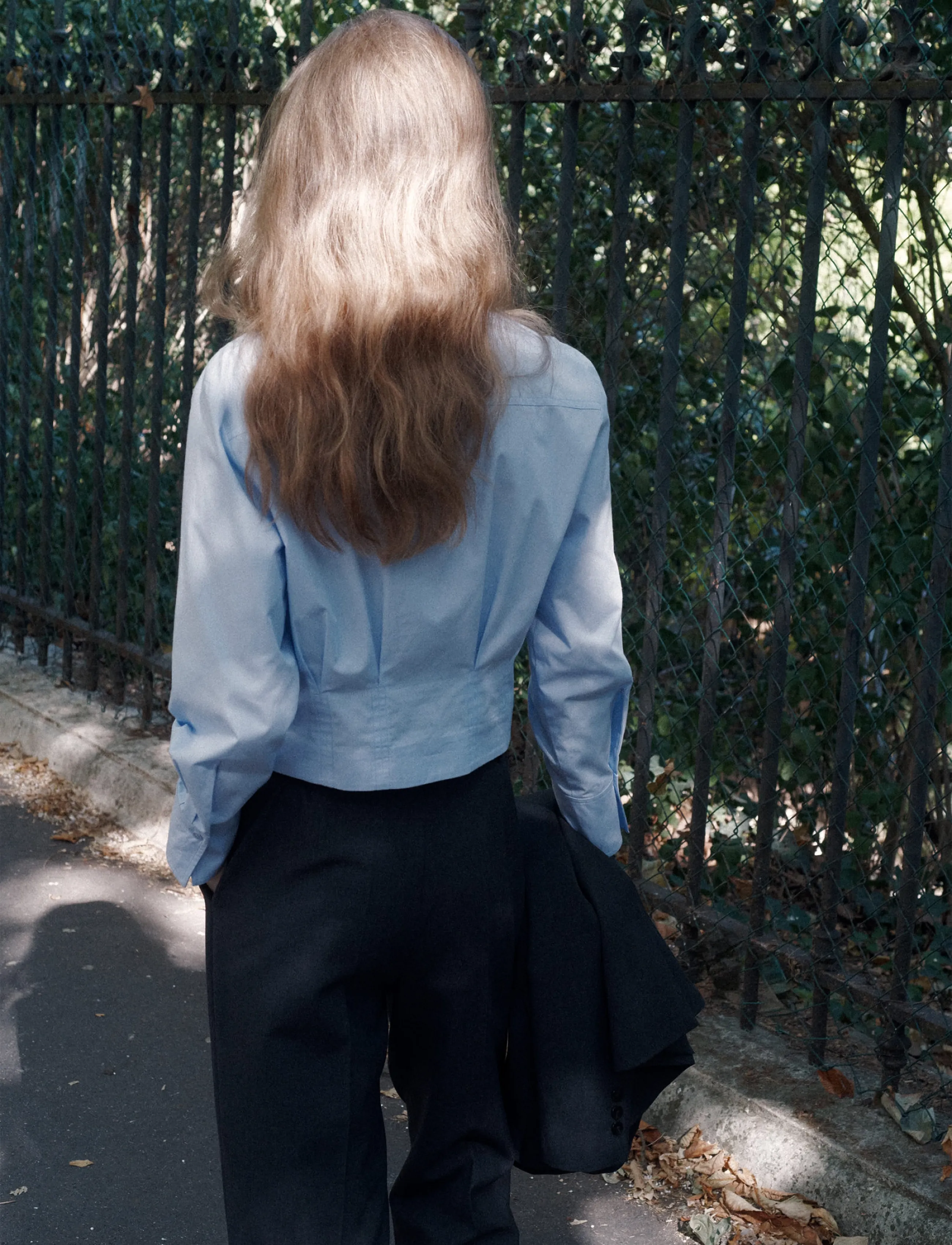 Mango - Pleated cotton shirt - langærmede skjorter - lt-pastel blue - 2