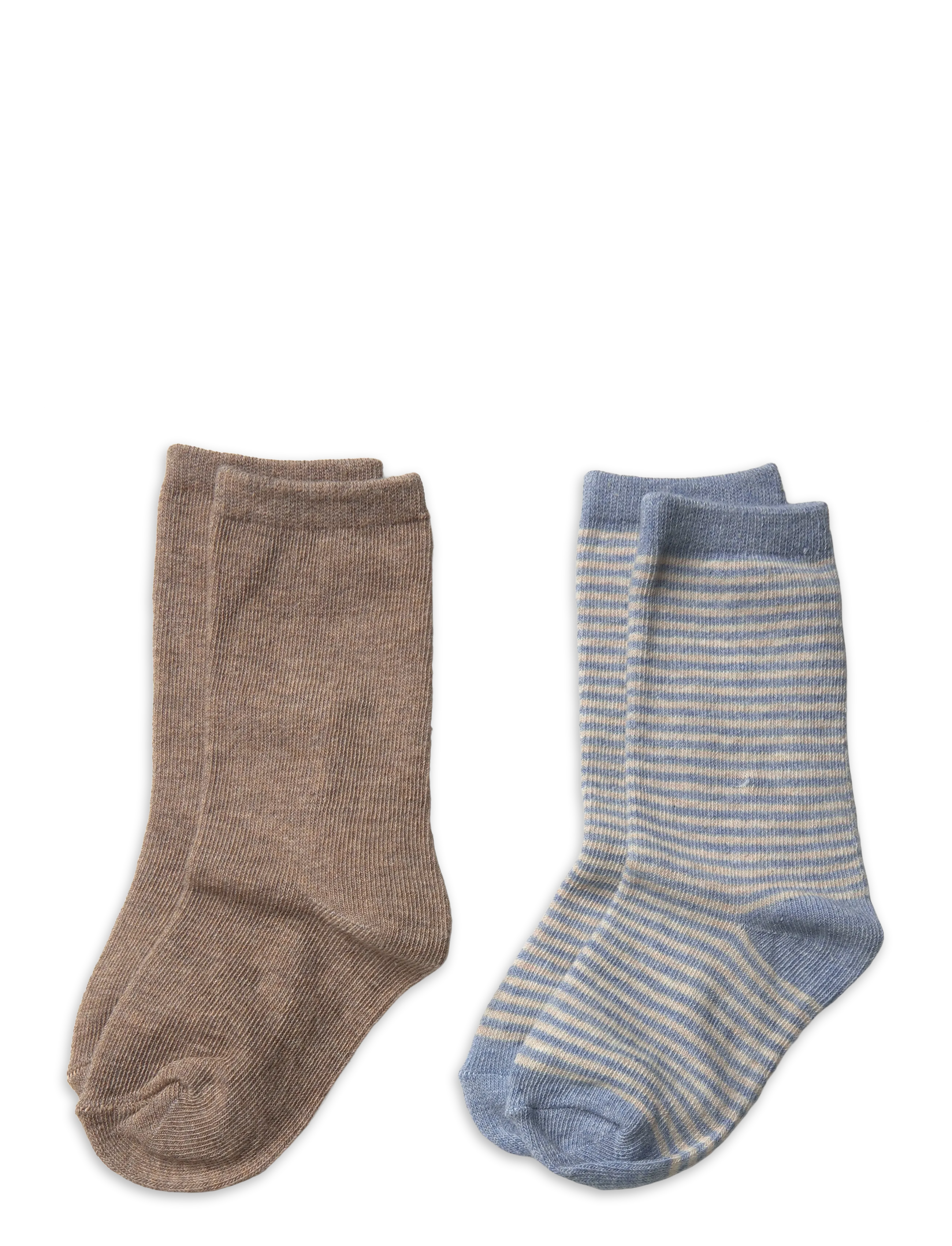 Mango 2 pack ribbed socks - Tøj - LT-PASTEL BLUE / blue