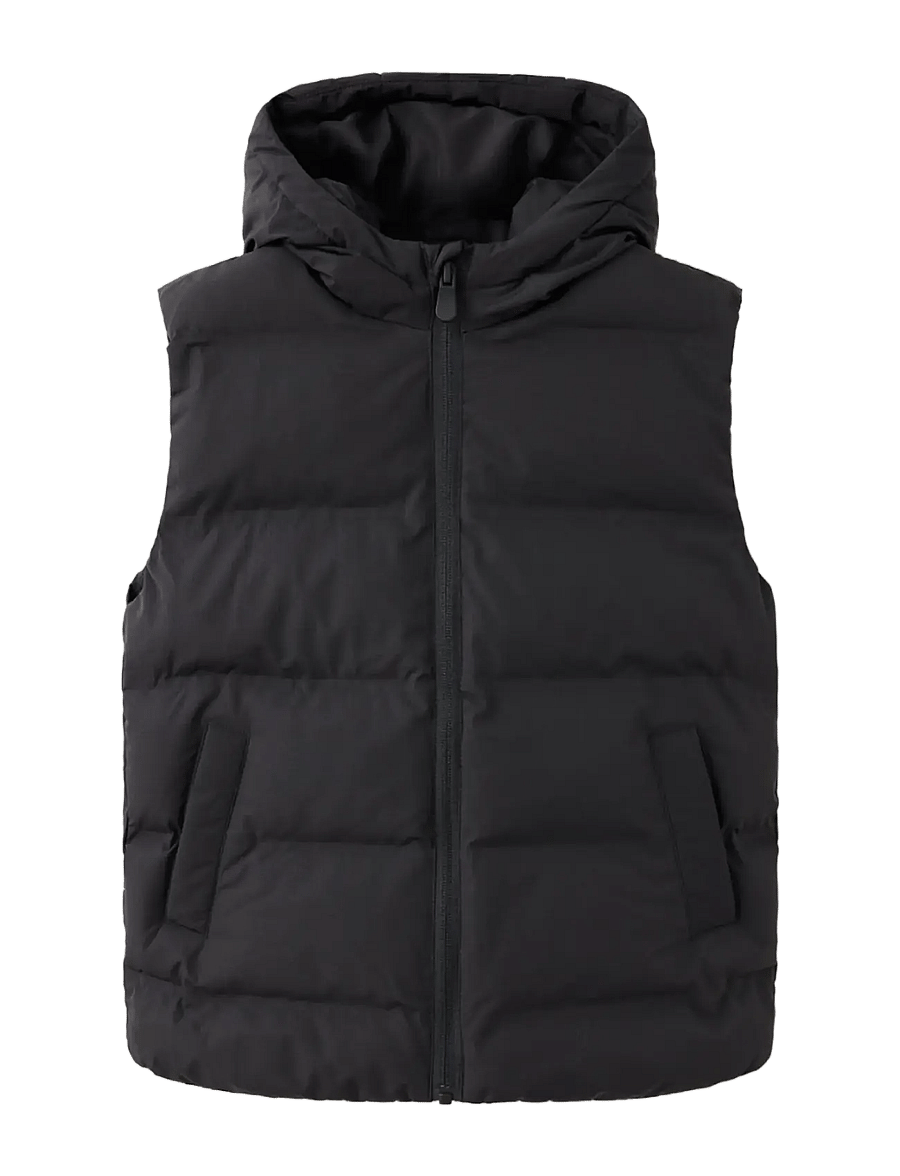 Mango - Quilted gilet with hood - kaufen nach alter - black - 0