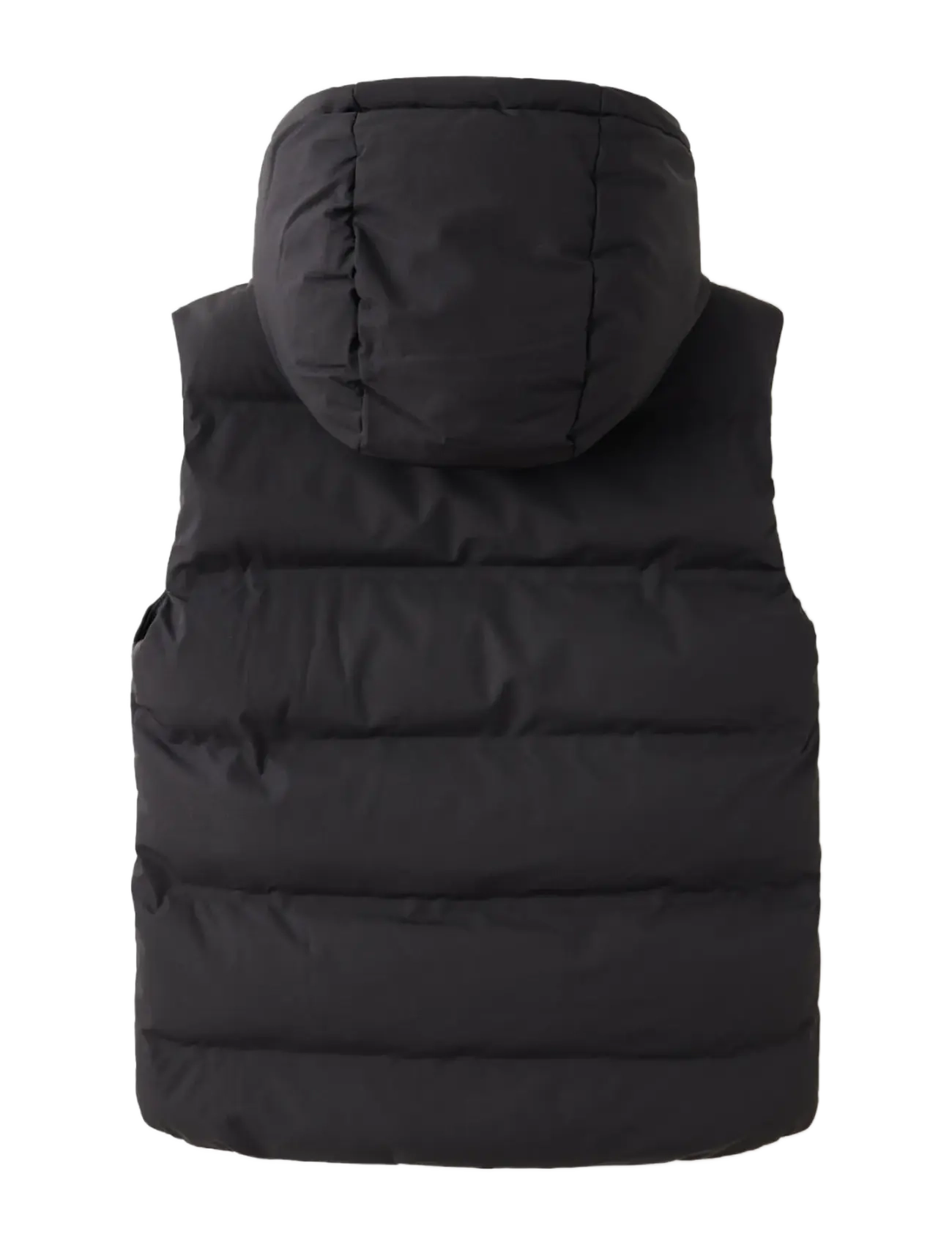 Mango - Quilted gilet with hood - black - 1