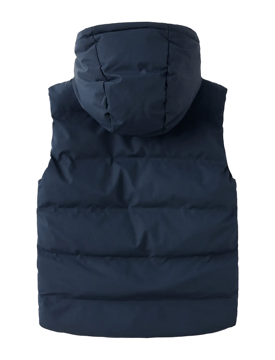 Mango - Quilted gilet with hood - shoppa efter ålder - navy - 1