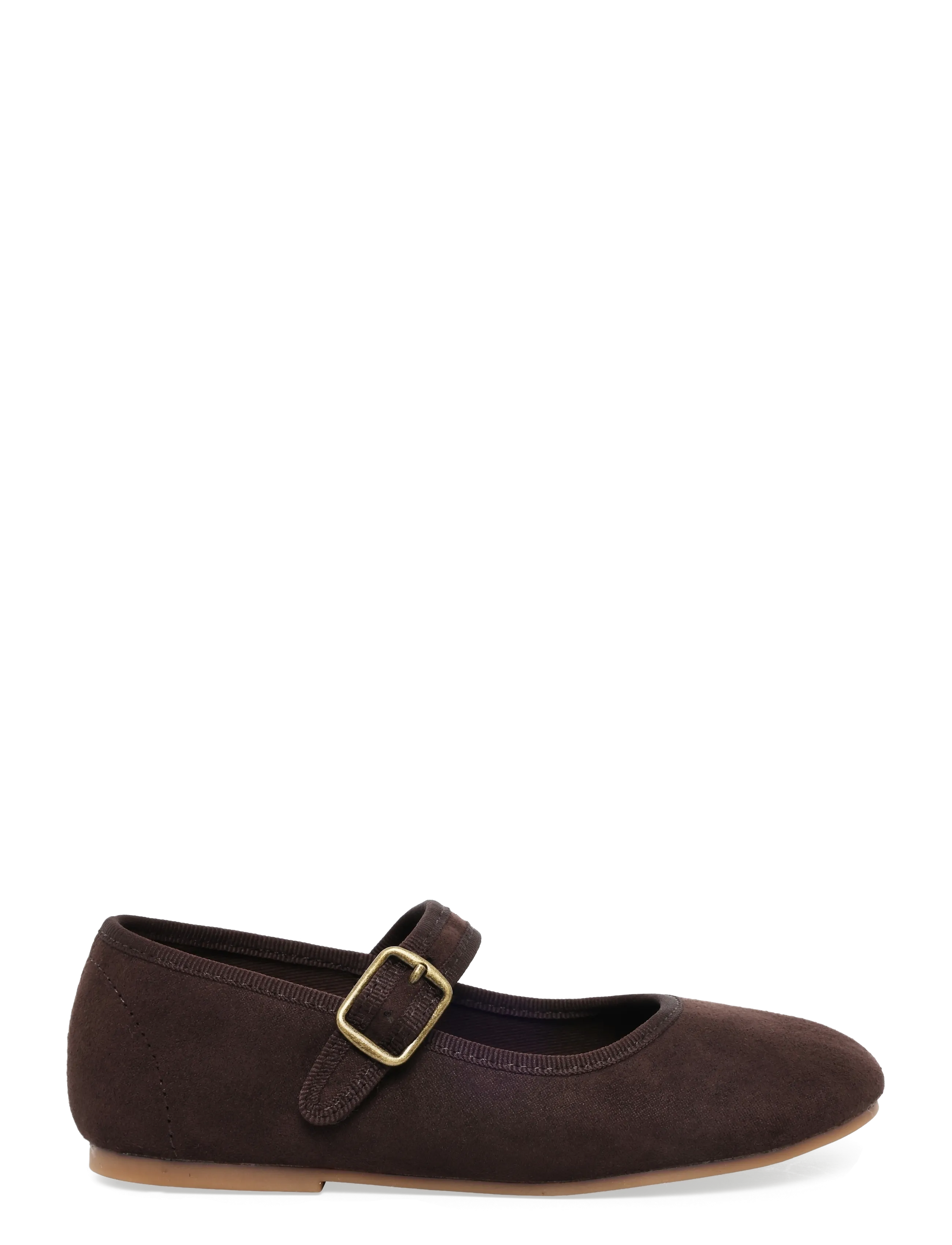 Mango - Suede-effect ballerina with buckle - ballerinaskor & slip-ons - dark brown - 2