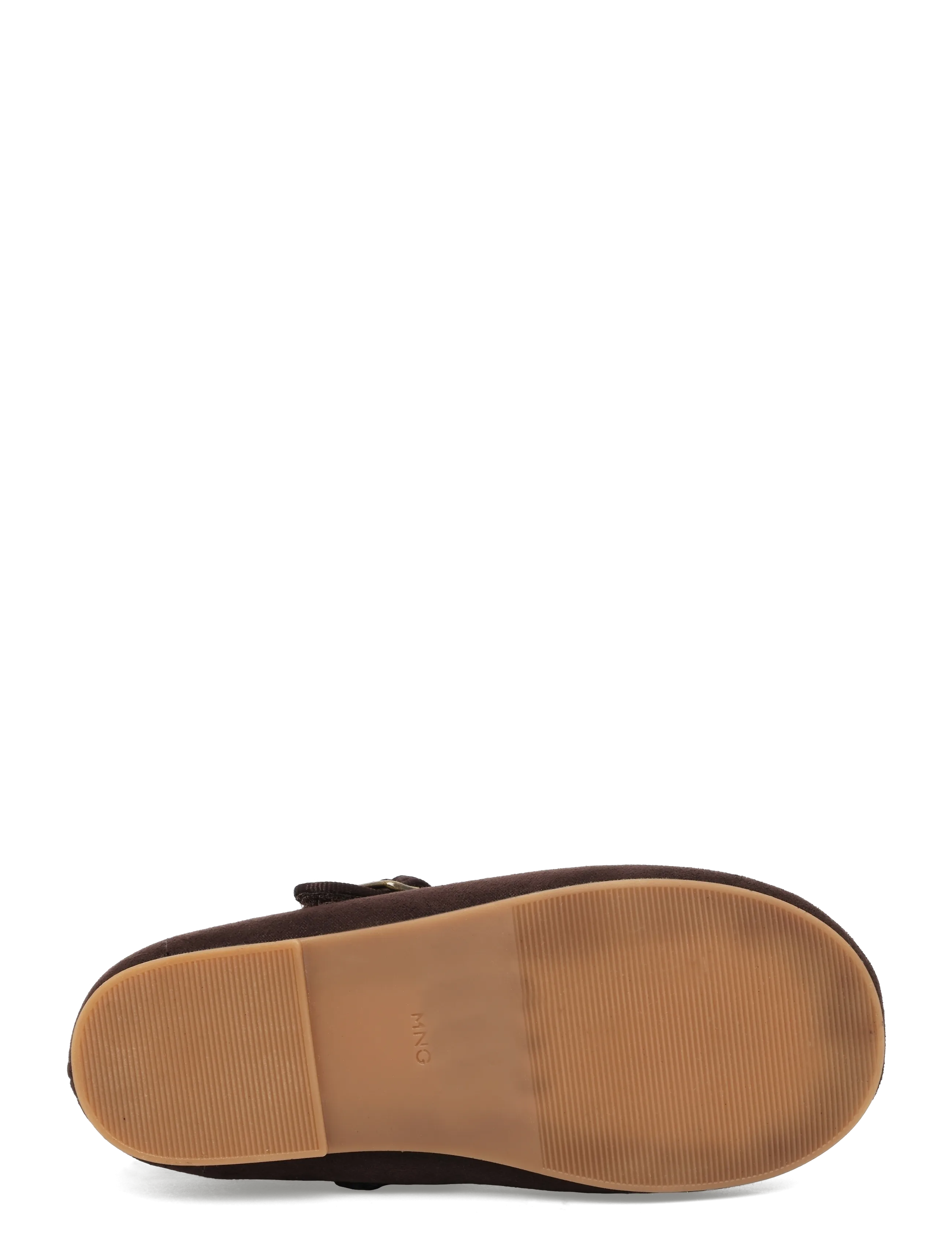 Mango - Suede-effect ballerina with buckle - ballerinaskor & slip-ons - dark brown - 4
