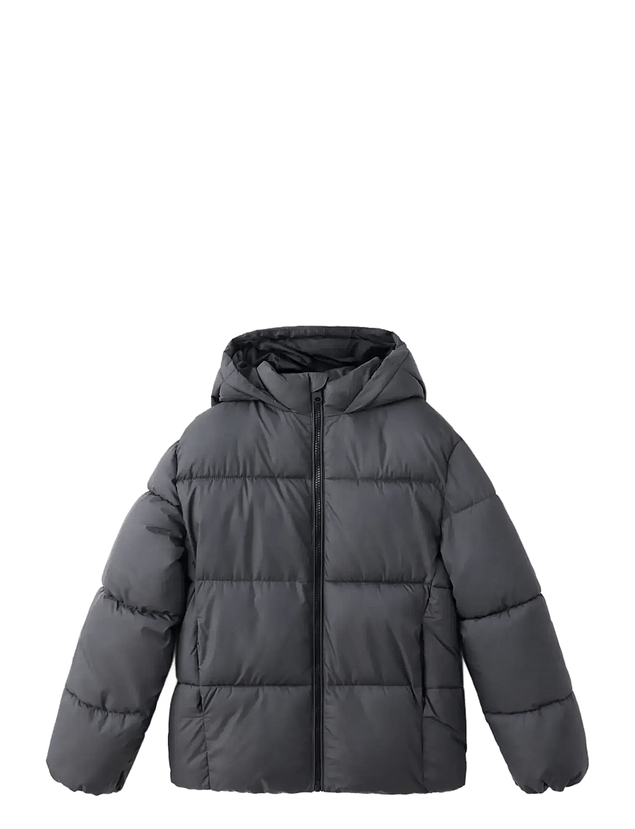 Mango - Hood puffer coat - quiltade jackor - charcoal - 0
