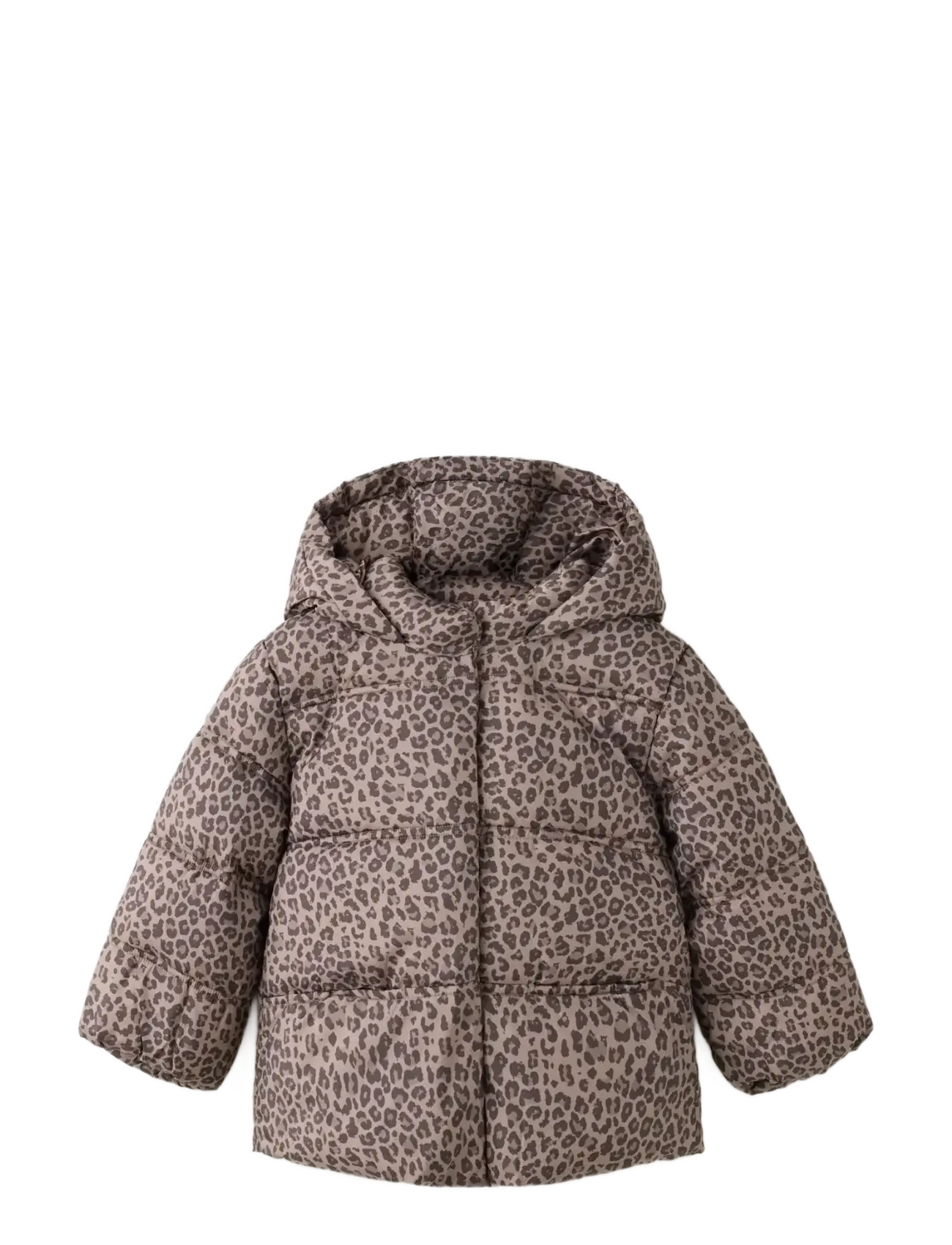 Mango Leopard print padded anorak - Anoraker - BROWN / brown