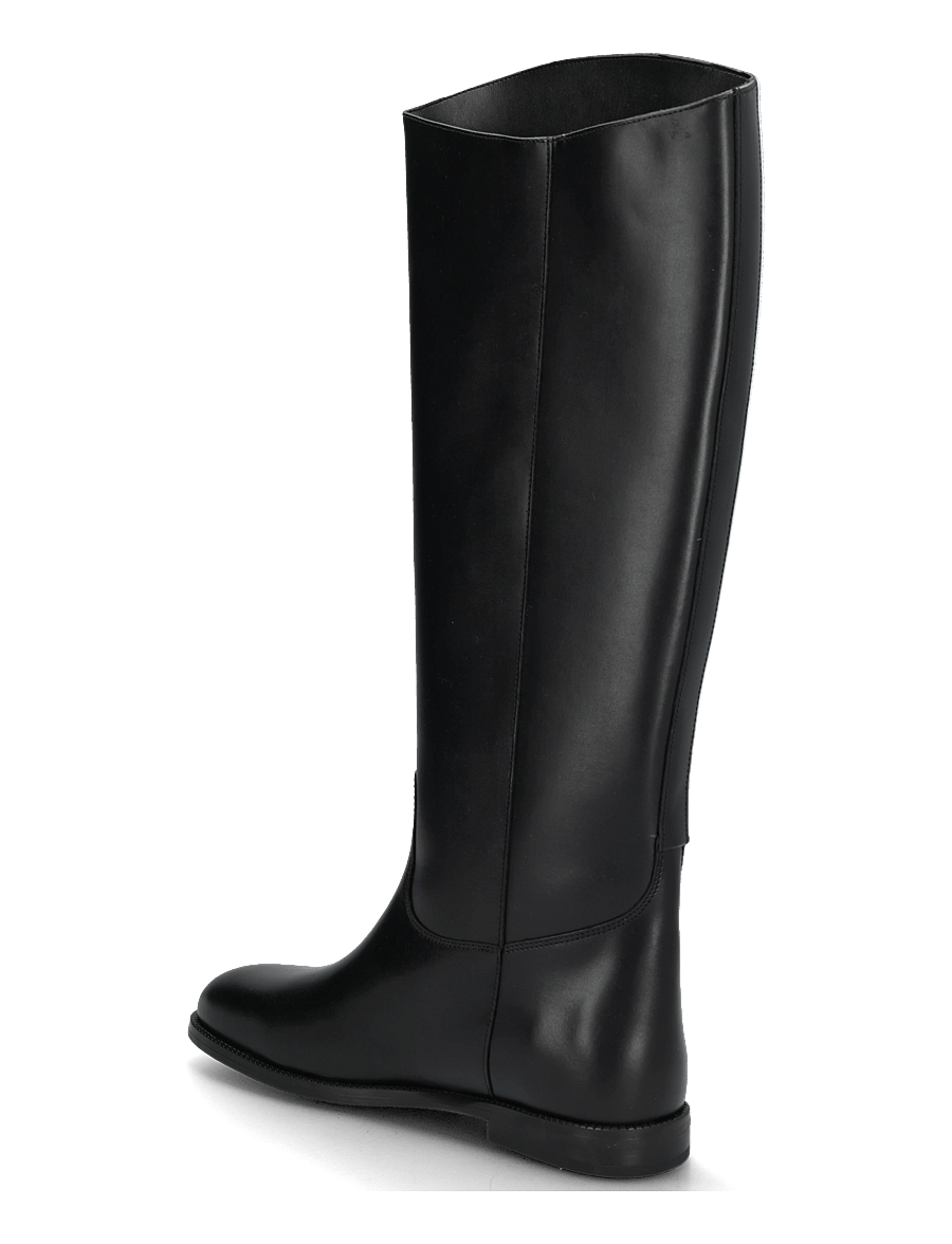 Mango - Leather high boots - langskaftede støvler - black - 1